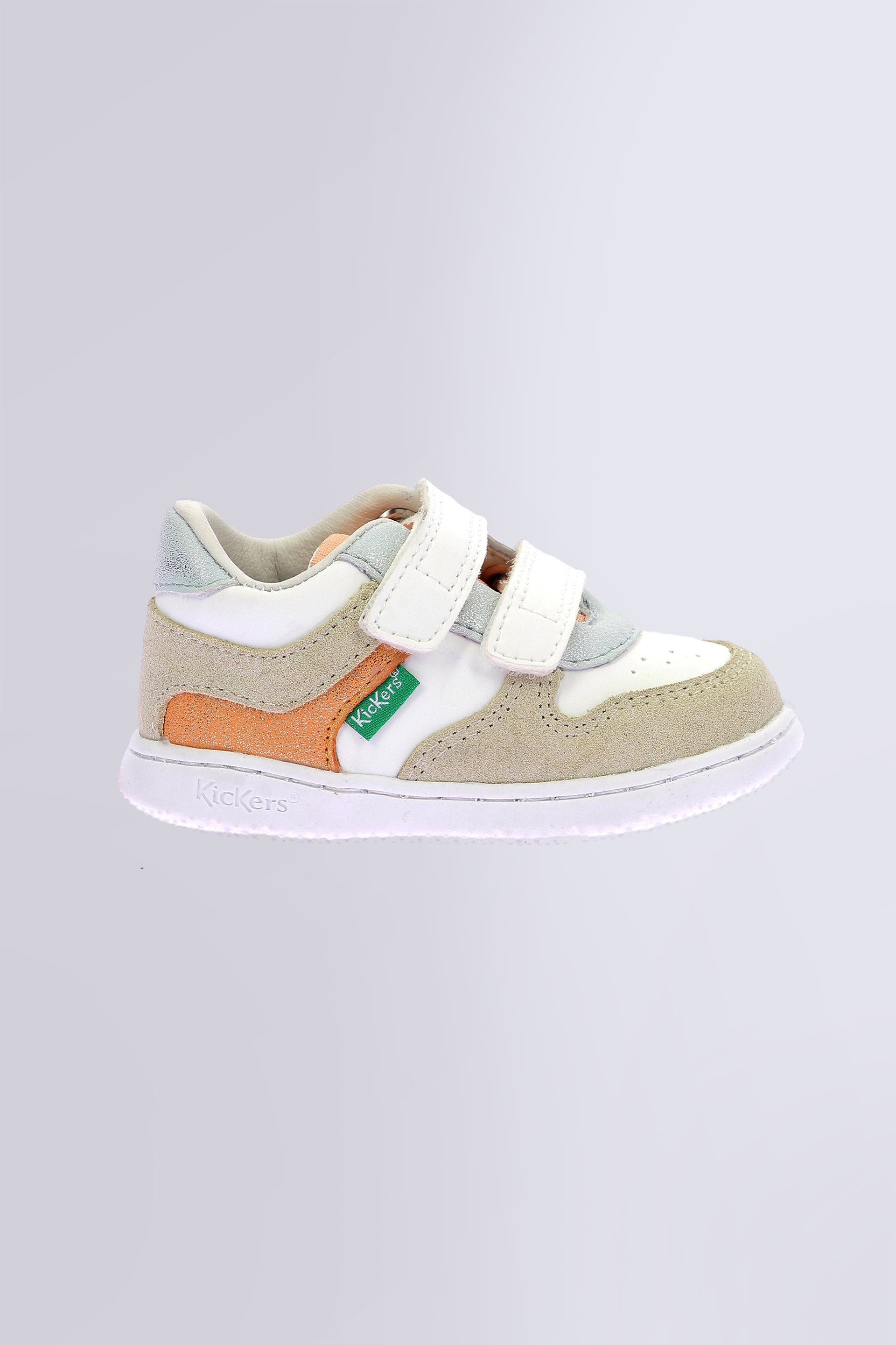 Kickmotion | White and Colourful Baby Girl Trainers | Kickers © Official Website Kickmotion | White and Colourful Baby Girl Trainers | Kickers © Official Website