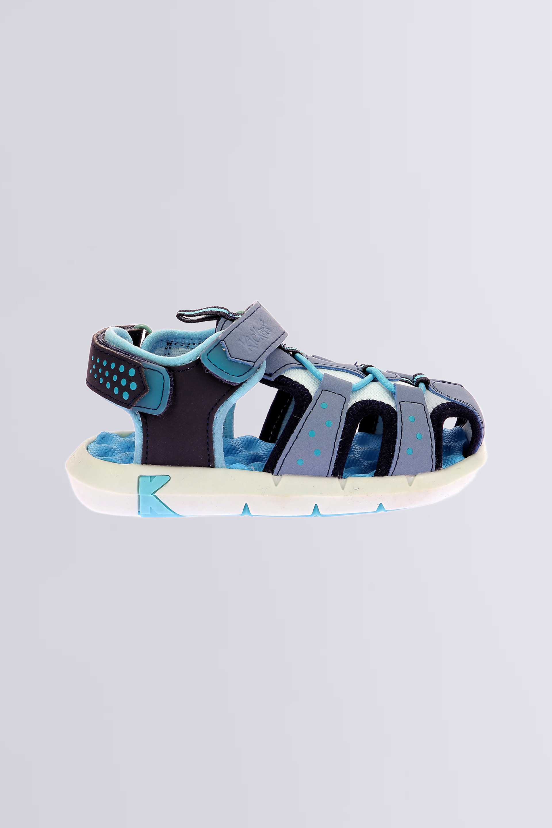 Jumange - Sandali blu e navy da ragazzo - Kickers © Sito ufficiale