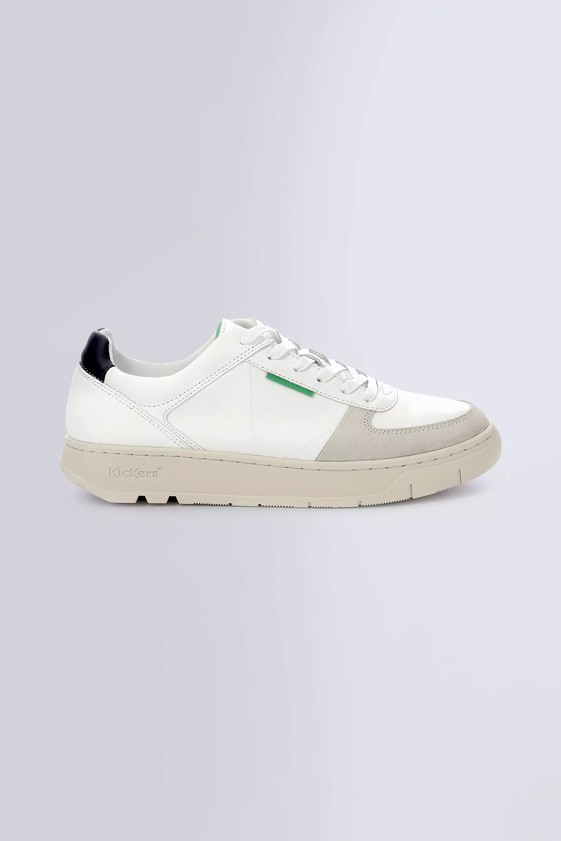 Kick Allow - Baskets blanches et marine unisexe - Kickers © Site Officiel