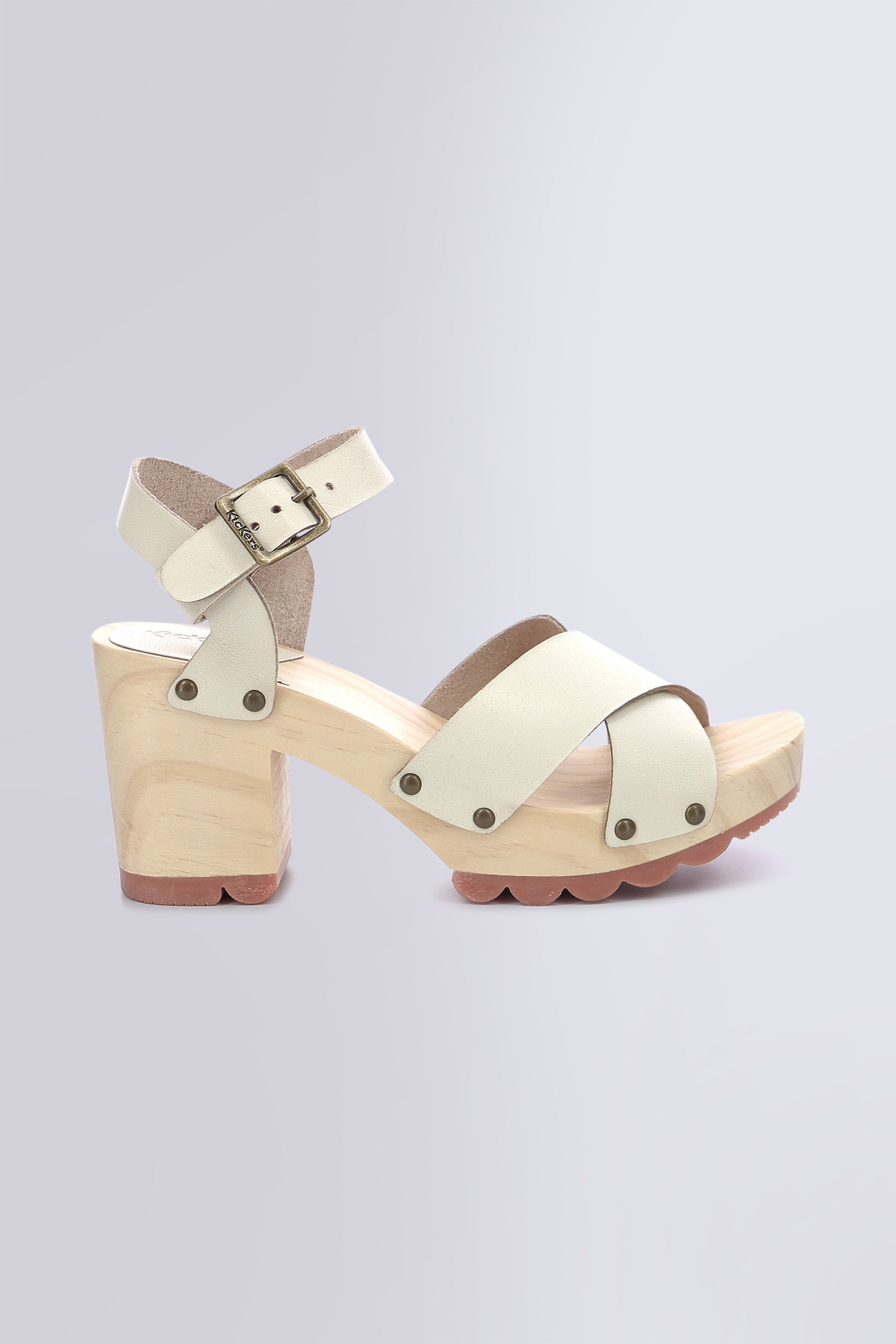 Kick Wise | Off-White & Wooden Women’s Sandals | Kickers © Official Site