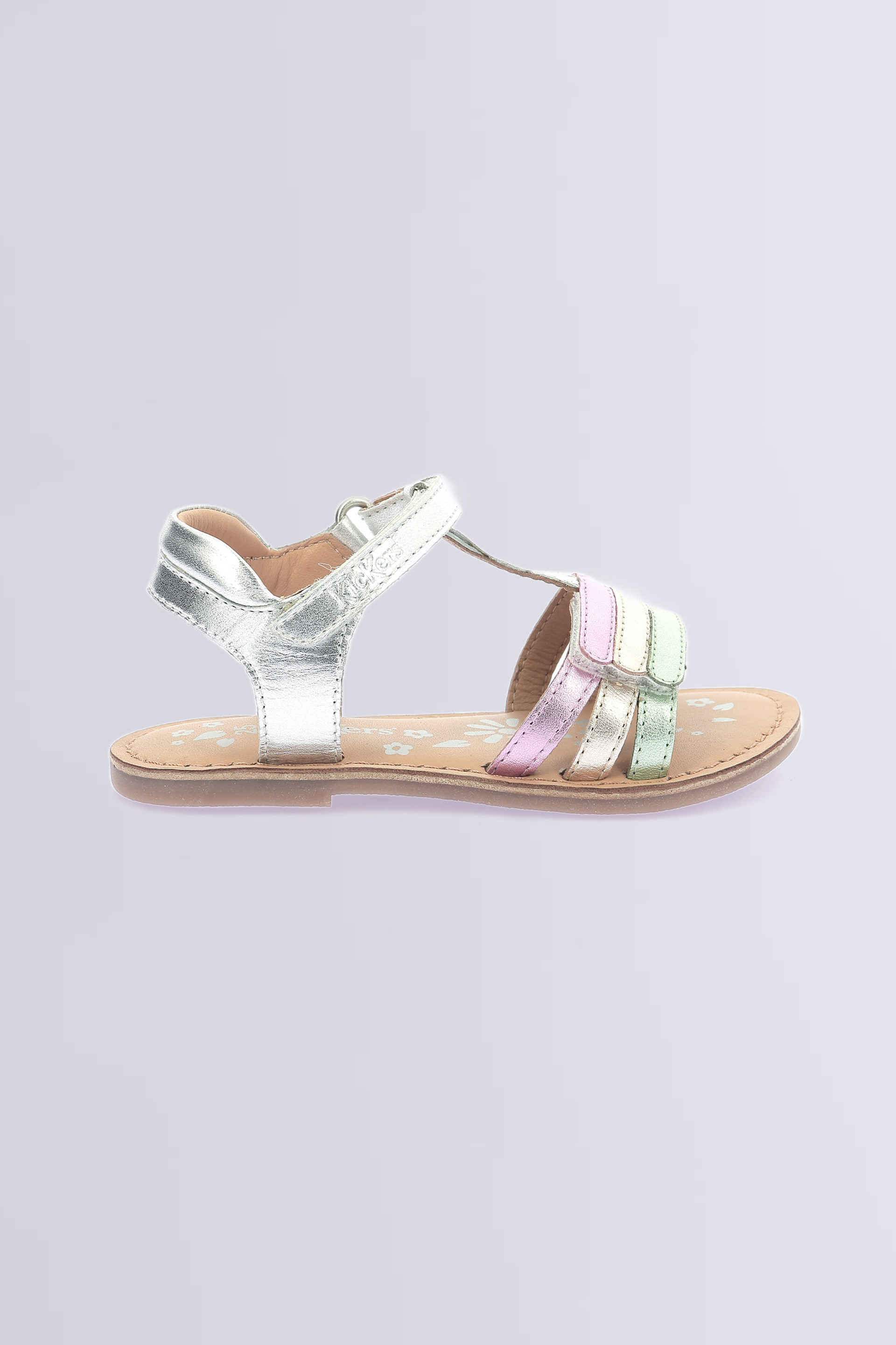 Diamanto silver sandals for girl - Kickers © Official website Diamanto silver sandals for girl - Kickers © Official website