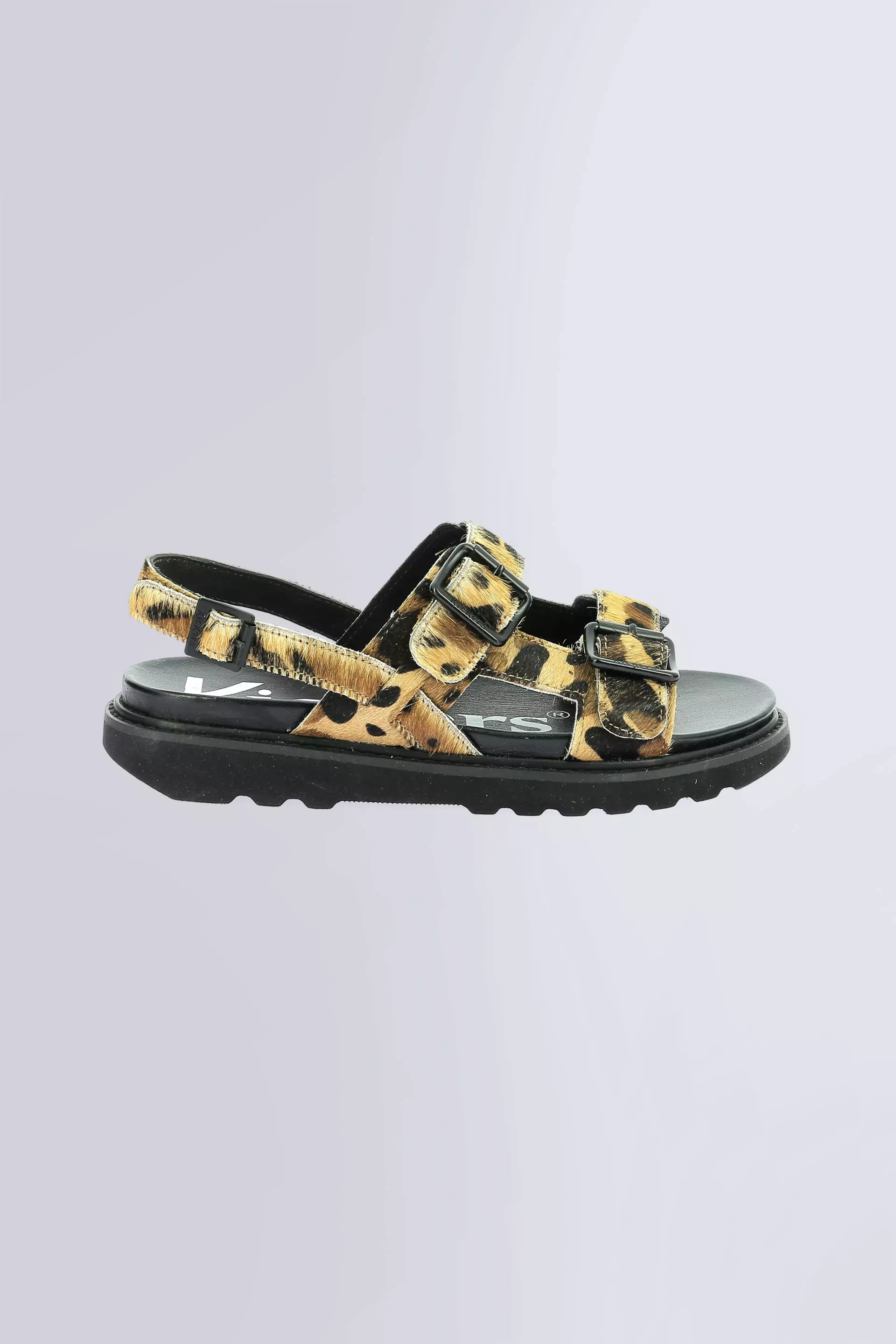 Neosummer - Sandalias camello con estampado de leopardo para mujer - Kickers © Página oficial