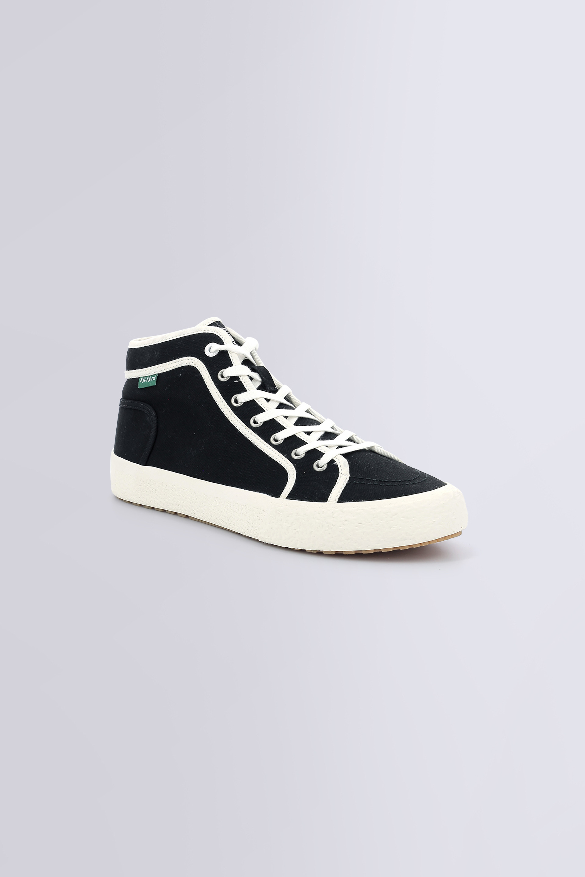Arveiler - Baskets hautes noir et blanc pour homme - Kickers © Site Officiel