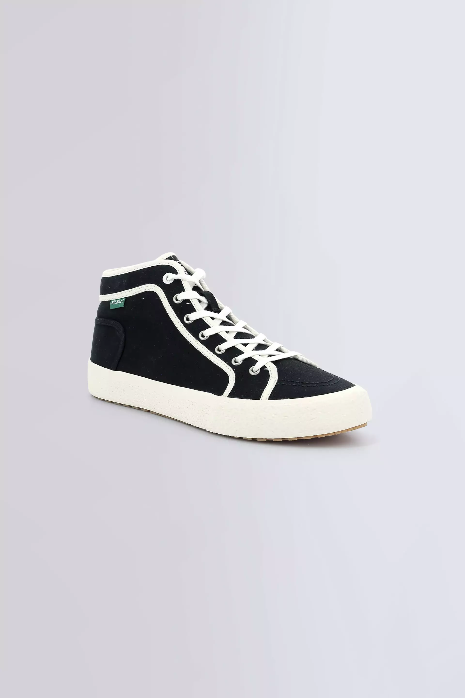 Arveiler - Baskets hautes noir et blanc pour homme - Kickers © Site Officiel