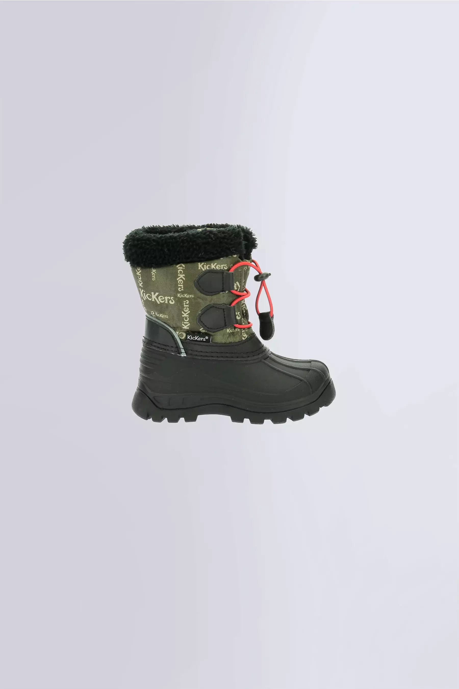 Sealsnow | Botas de nieve negro y kaki para niño | Kickers © Sitio Oficial