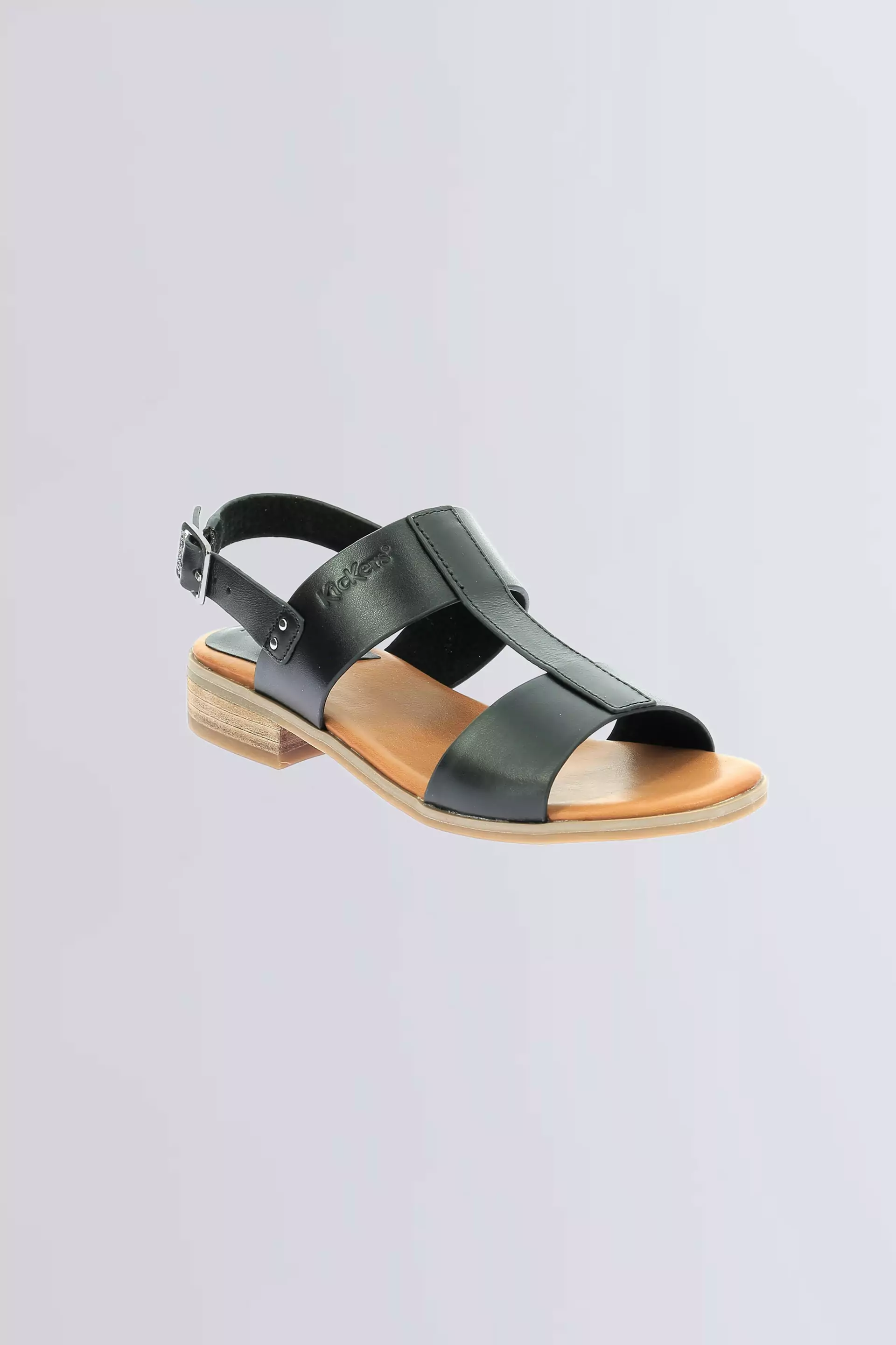 Kick Bucly black sandals for woman - Kickers © Official website Kick Bucly black sandals for woman - Kickers © Official website