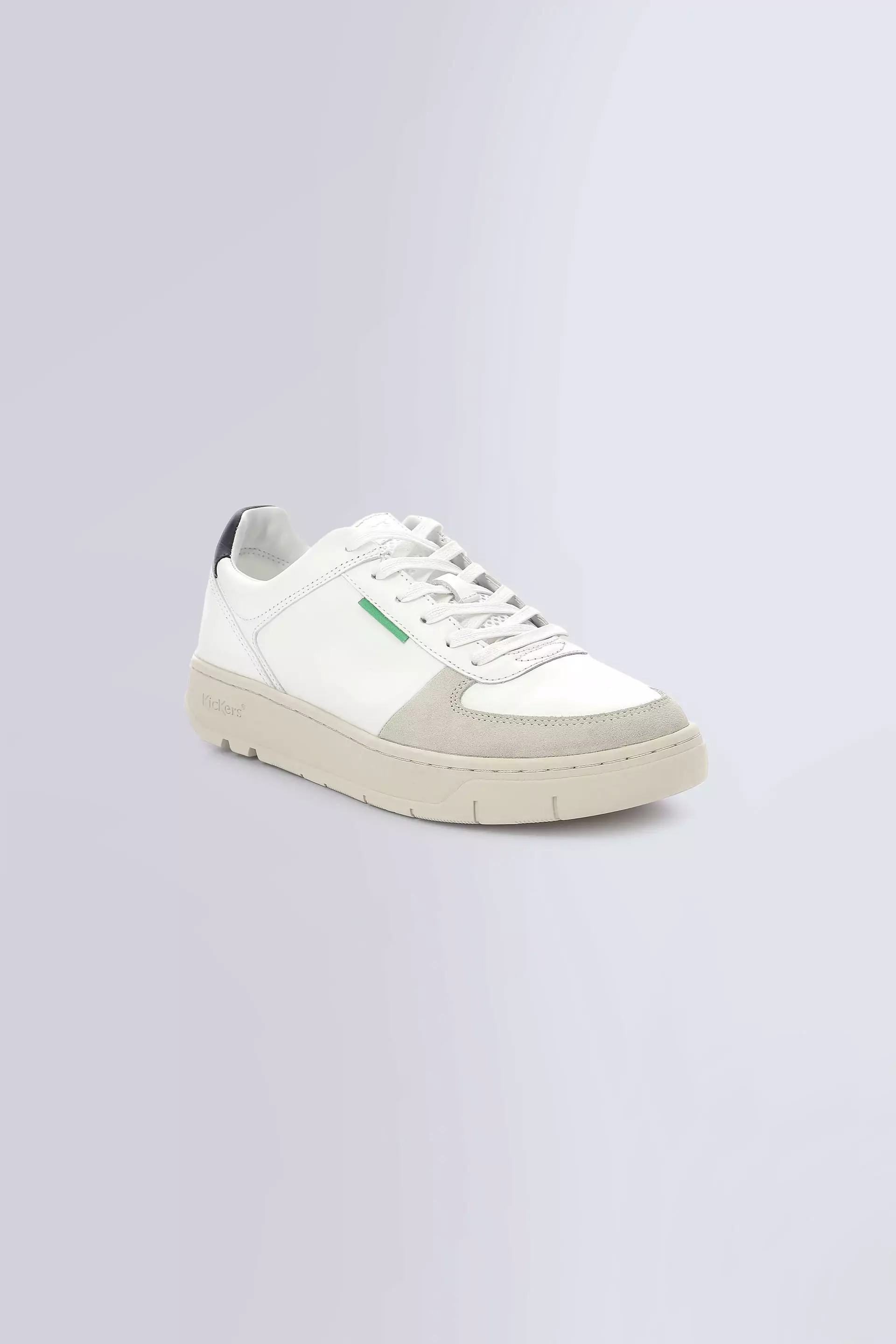 Kick Allow - Sneakers blanco y azul marino para hombres y mujeres - Kickers © Página oficial Kick Allow - Sneakers blanco y azul marino para hombres y mujeres - Kickers © Página oficial