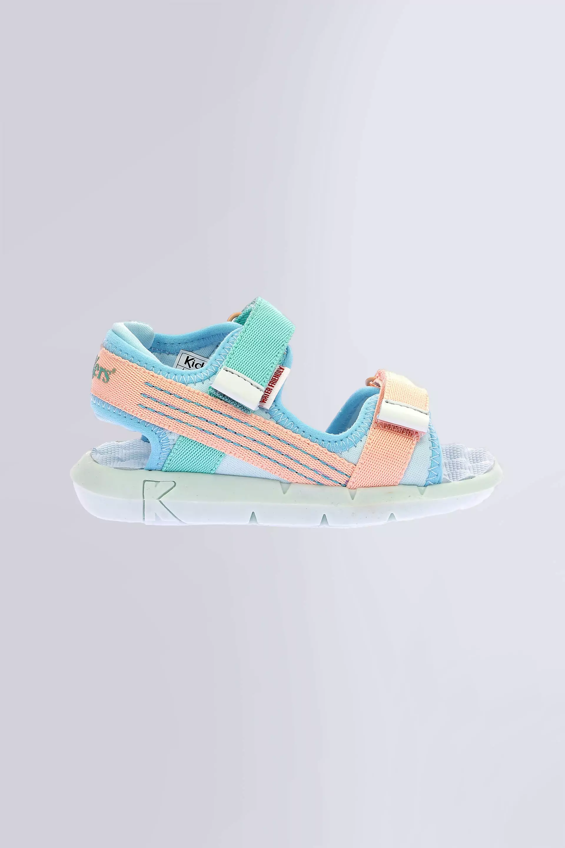 Kickjune - Sandales bleu, rose et vert pour fille et garçon - Kickers © Site Officiel