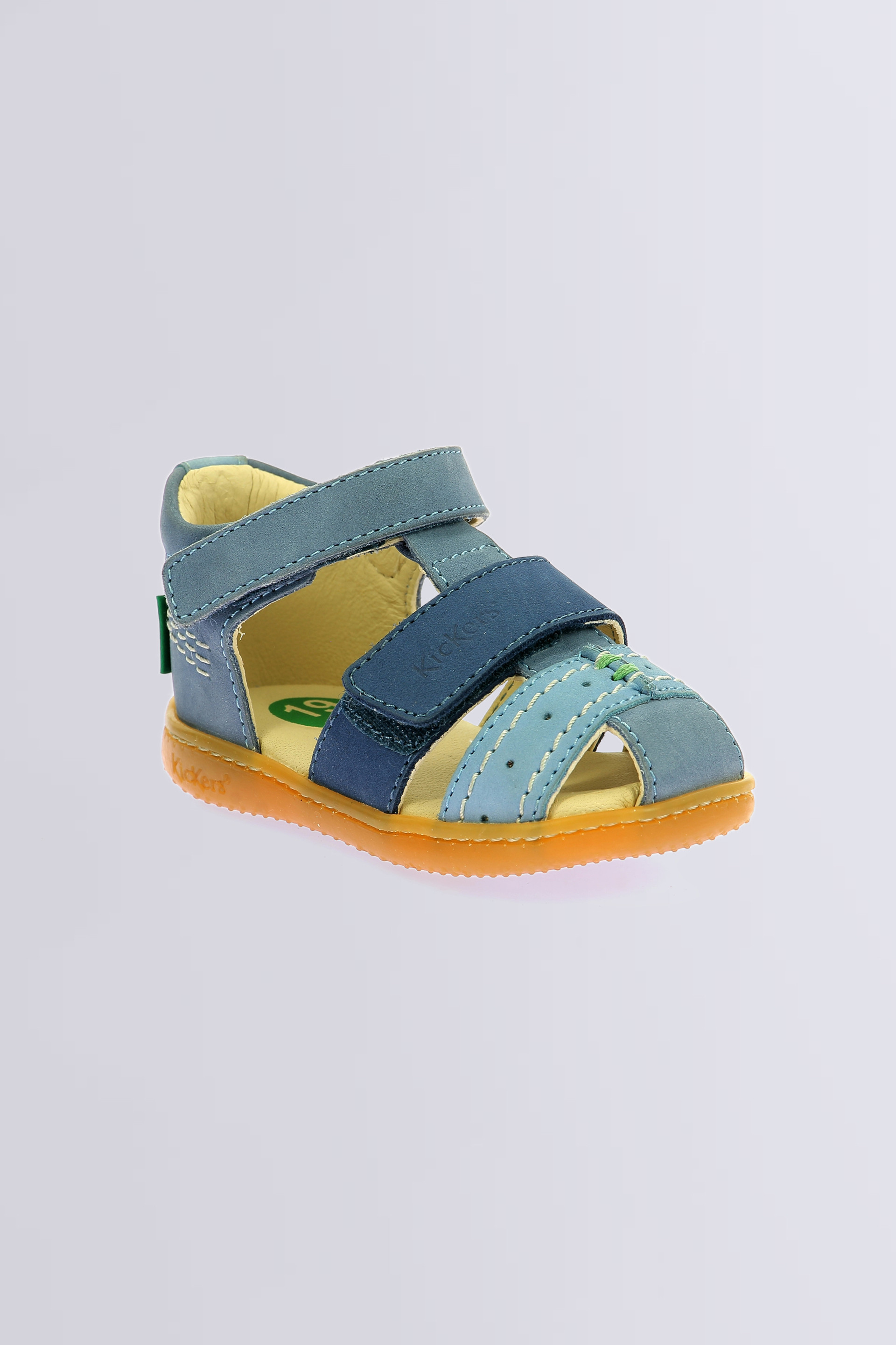 Kick Bazar tricolor blue sandals for boy - Kickers © Official website