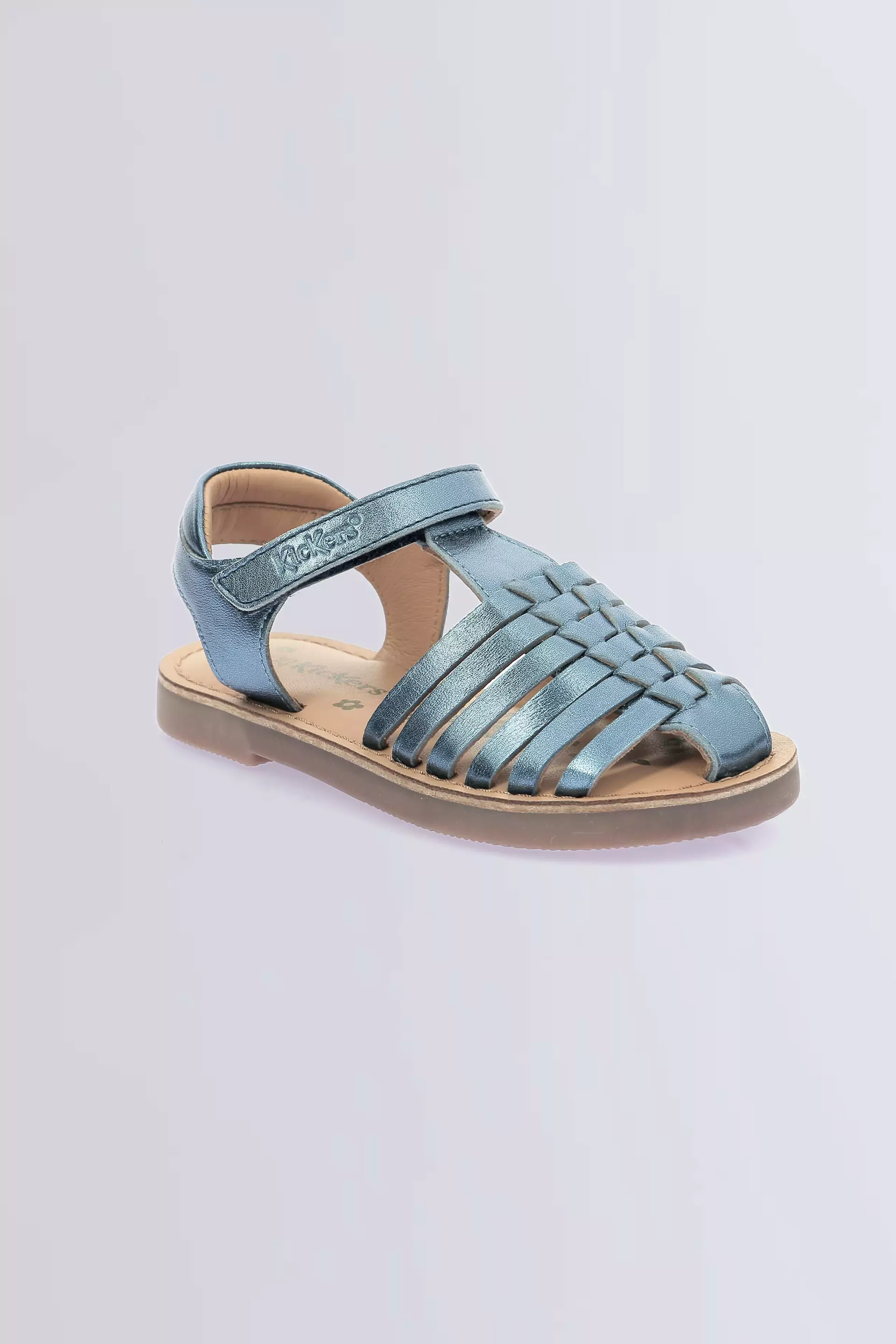 Kick Preklo | Iridescent blue sandals for girls | Kickers © Official Site Kick Preklo | Iridescent blue sandals for girls | Kickers © Official Site