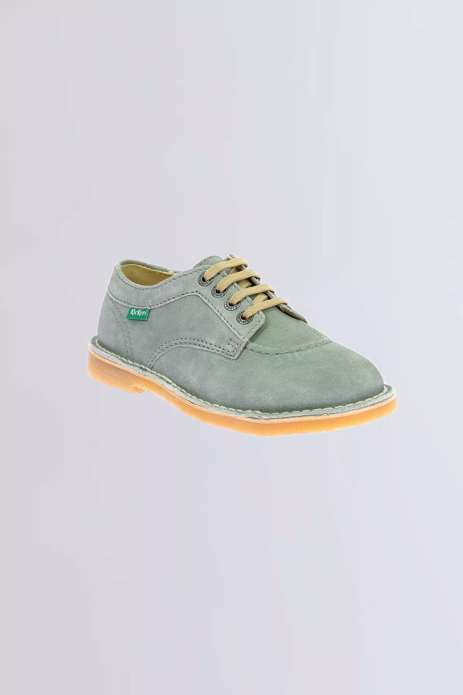 Kick Karma light green derbies for woman - Kickers © Official website