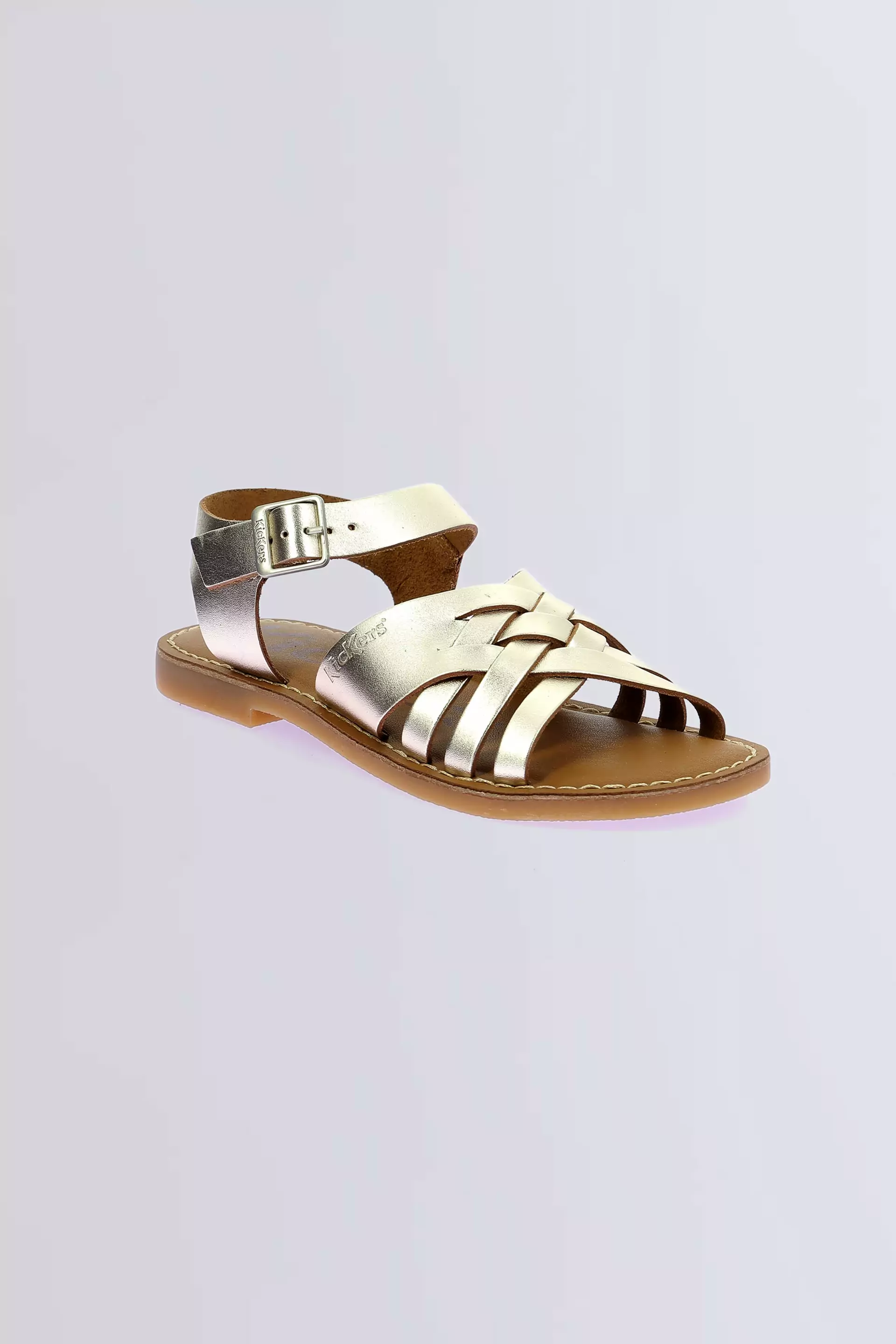 Kick Ladora gold sandals for woman - Kickers © Official website