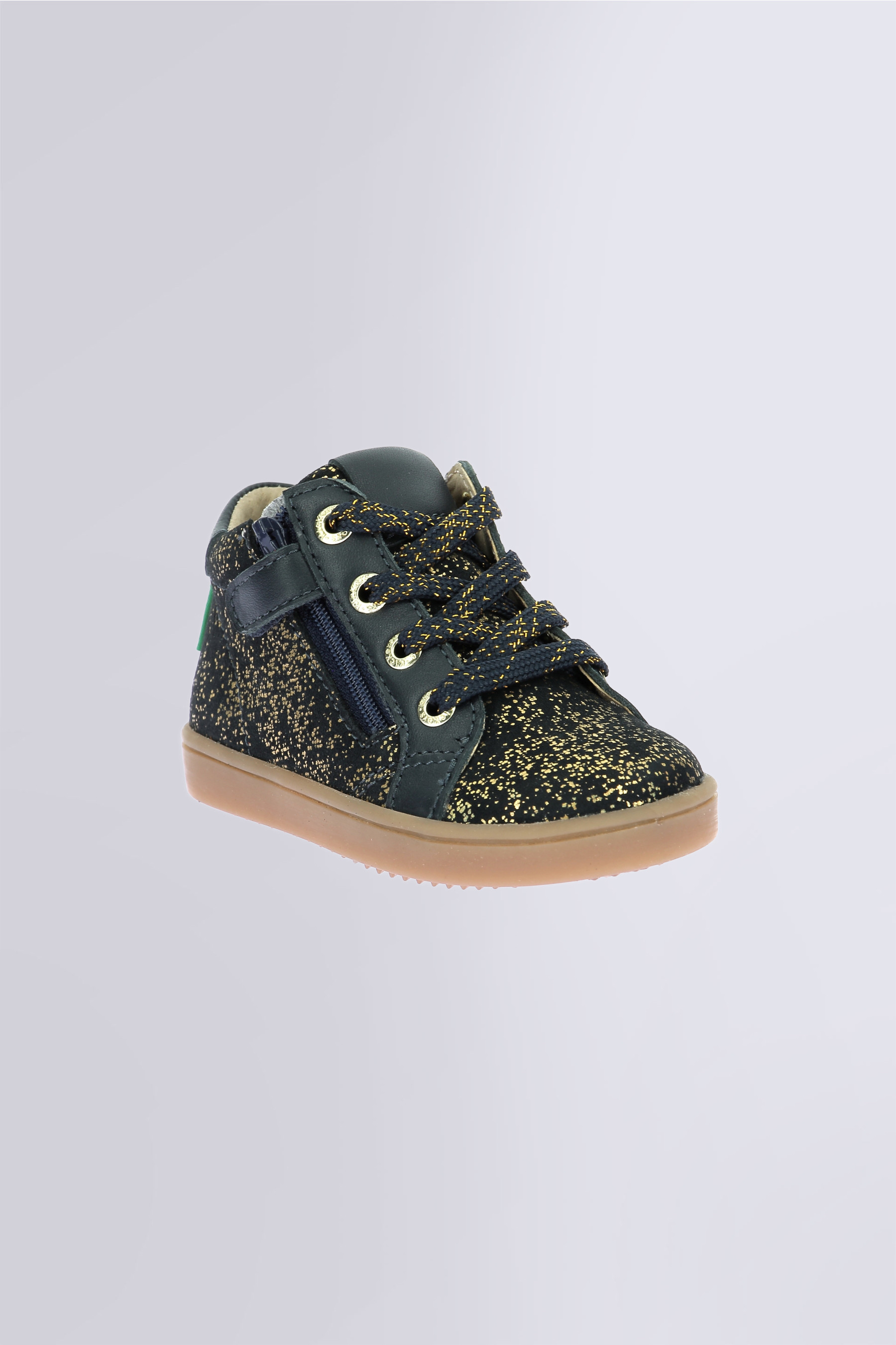 Kick Welly | Sneakers blu navy glitter per neonati | Kickers © Sito Ufficiale Kick Welly | Sneakers blu navy glitter per neonati | Kickers © Sito Ufficiale