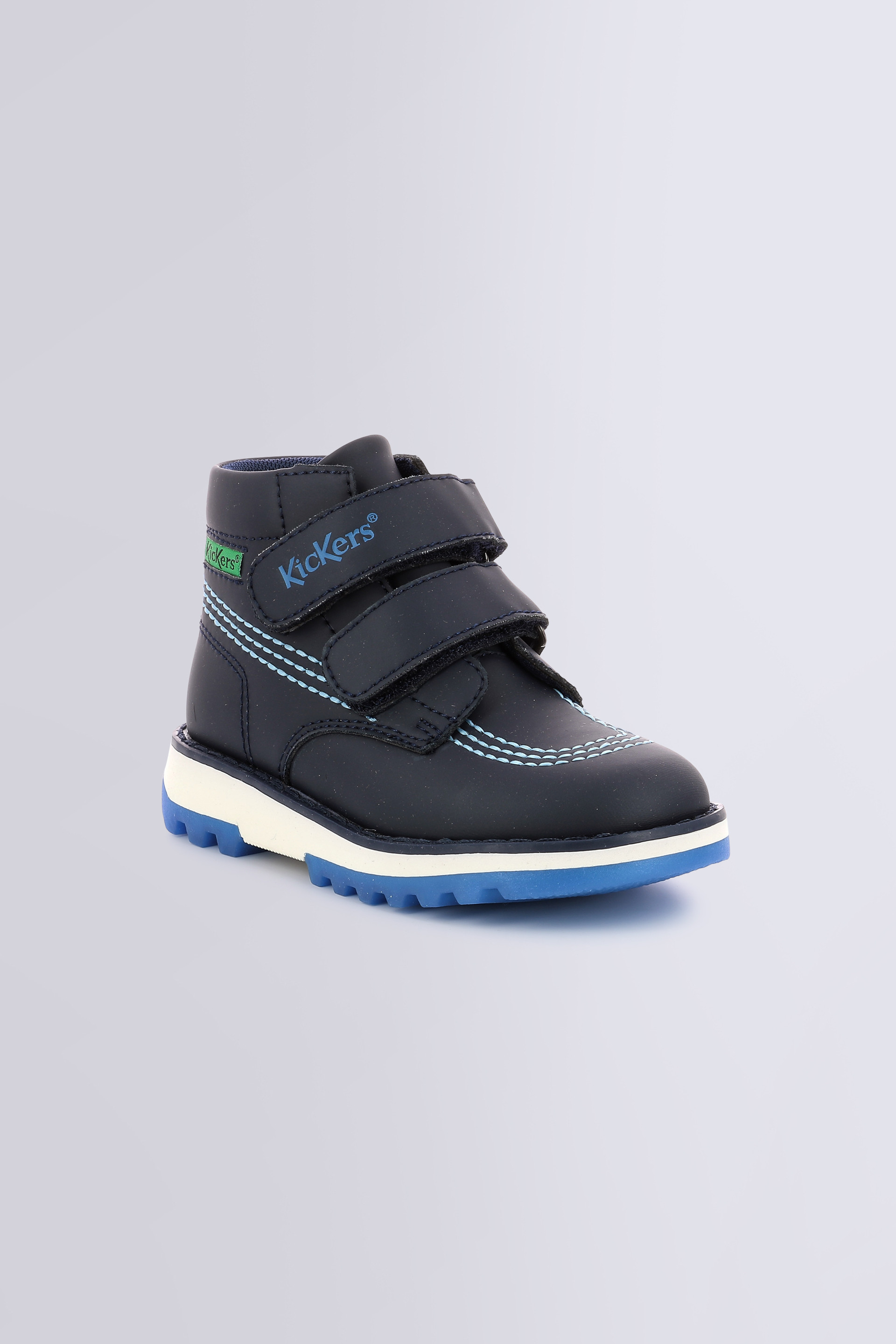 Kickfun blu navy e blu - stivaletti ragazzo - Kickers © Kickfun blu navy e blu - stivaletti ragazzo - Kickers ©