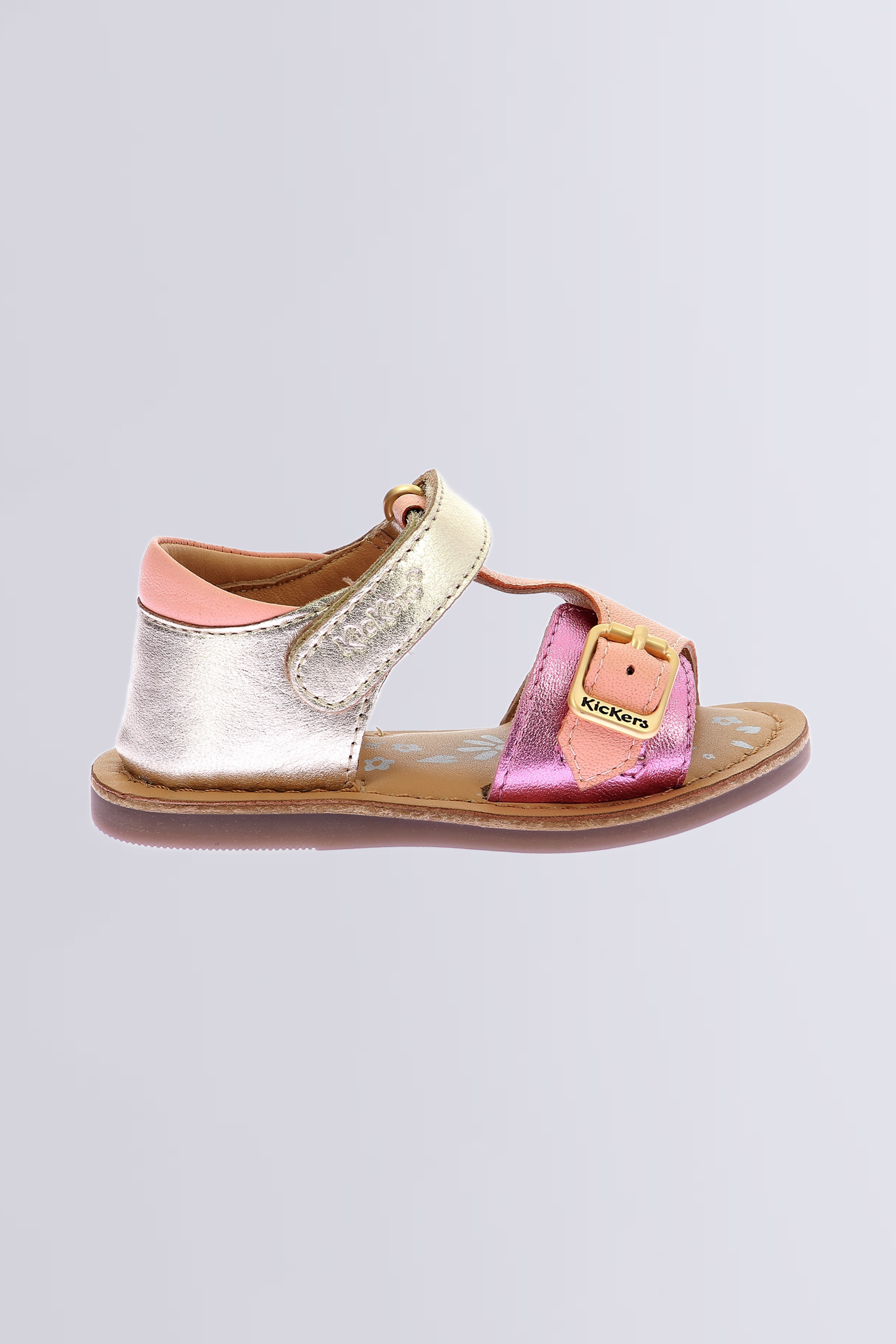 Diazzy | Gold- und rosa Sandalen für Babys | Kickers © Offizielle Webseite