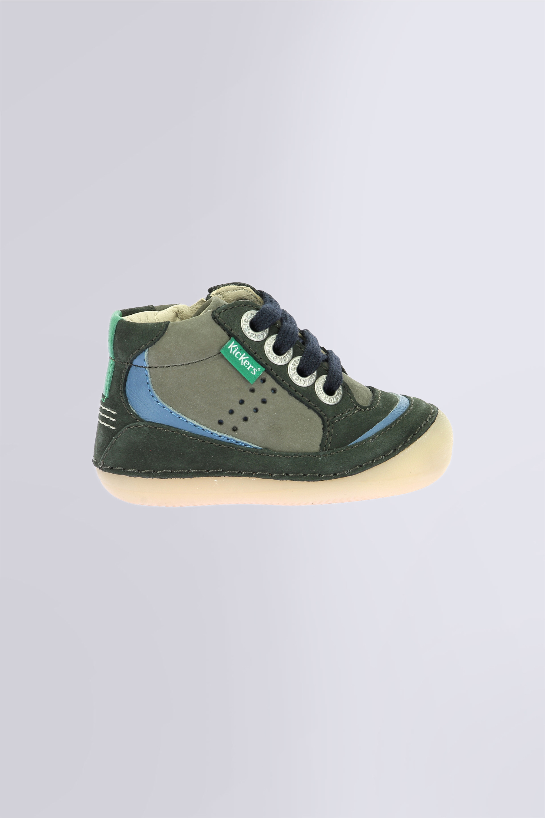 Kick Sopum | Polacchini verde scuro per bambino | Kickers © Sito Ufficiale Kick Sopum | Polacchini verde scuro per bambino | Kickers © Sito Ufficiale