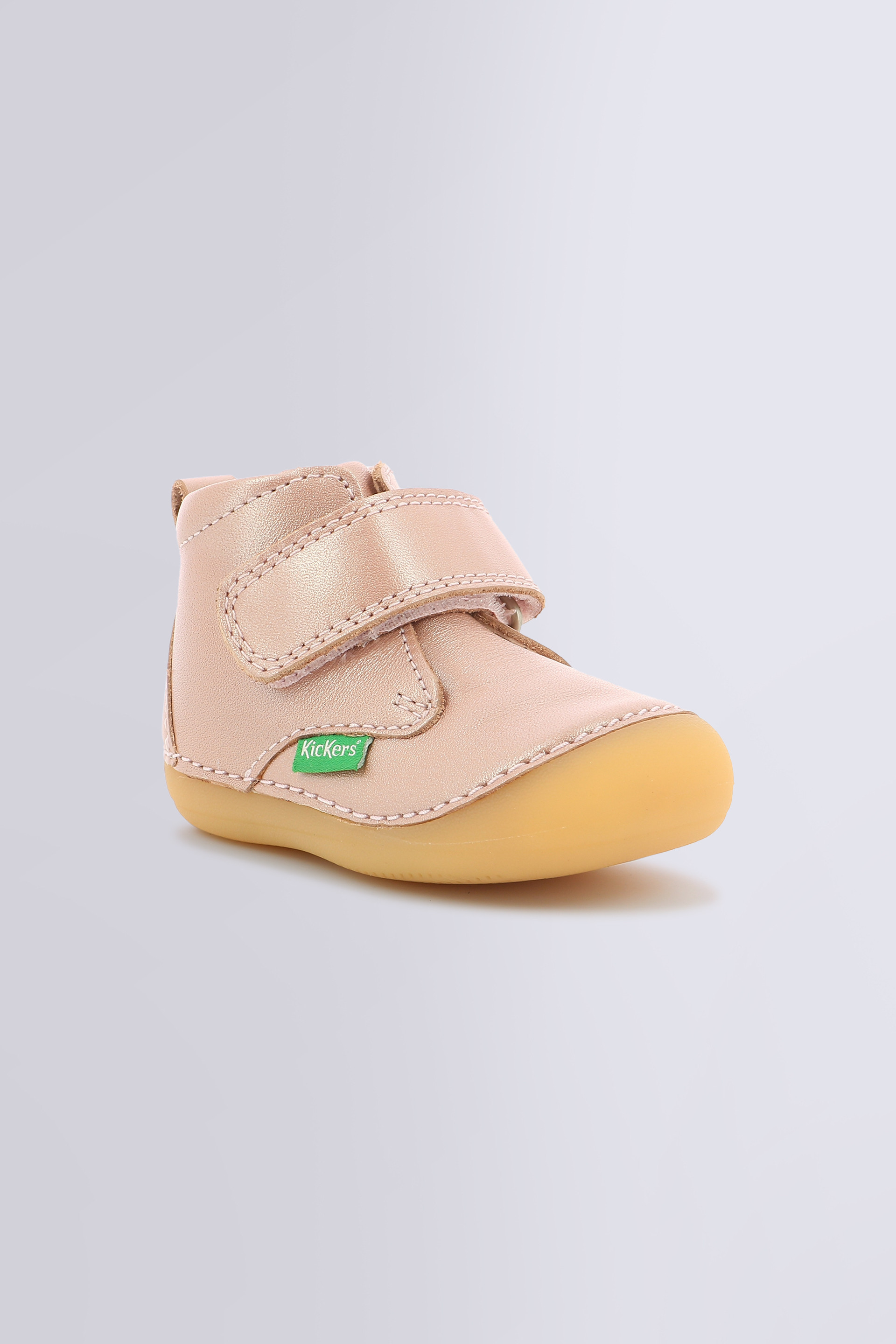 Sabio | Shiny pink baby boots | Kickers © Official