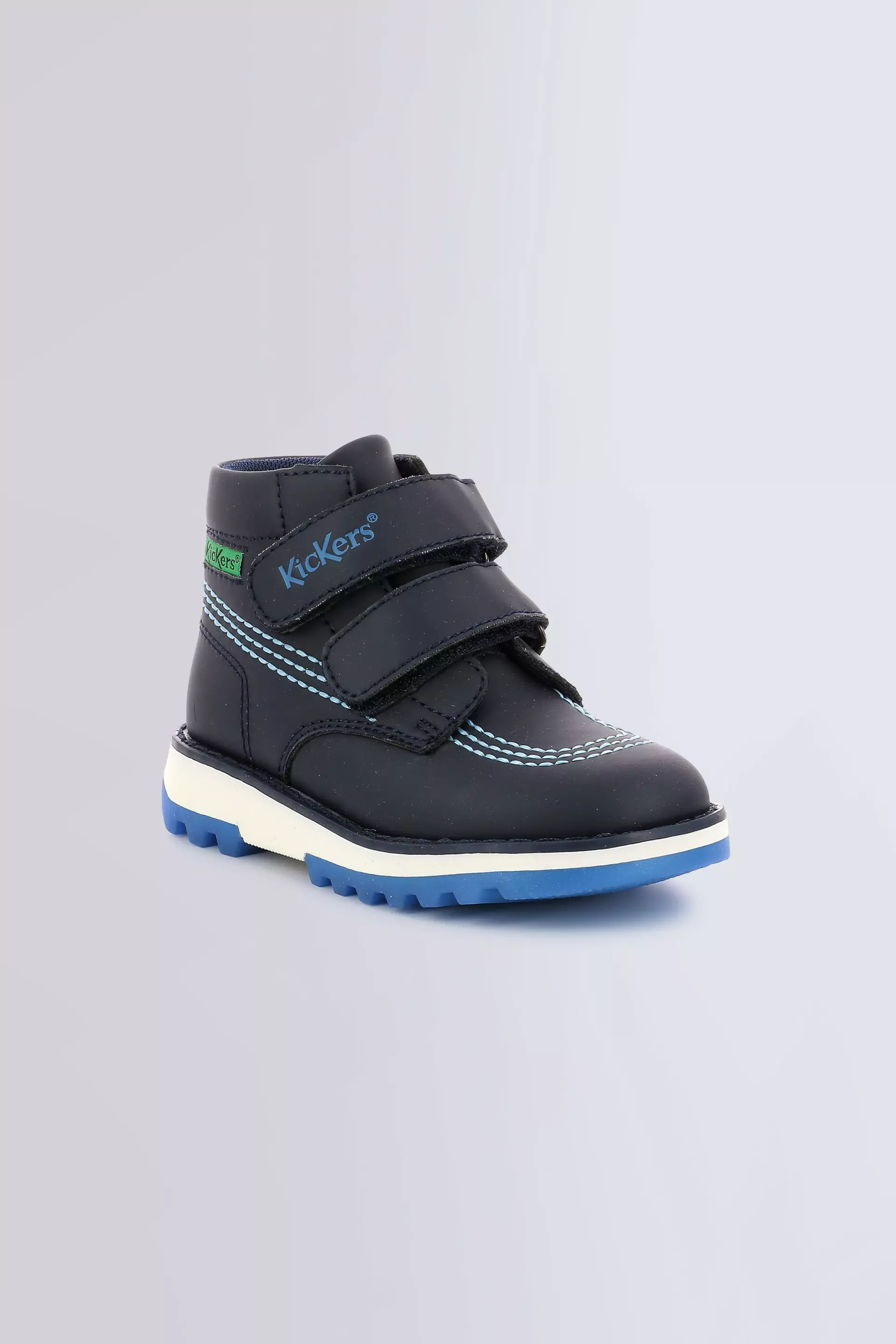 Kickfun navy and blue - boys boots - Kickers ©