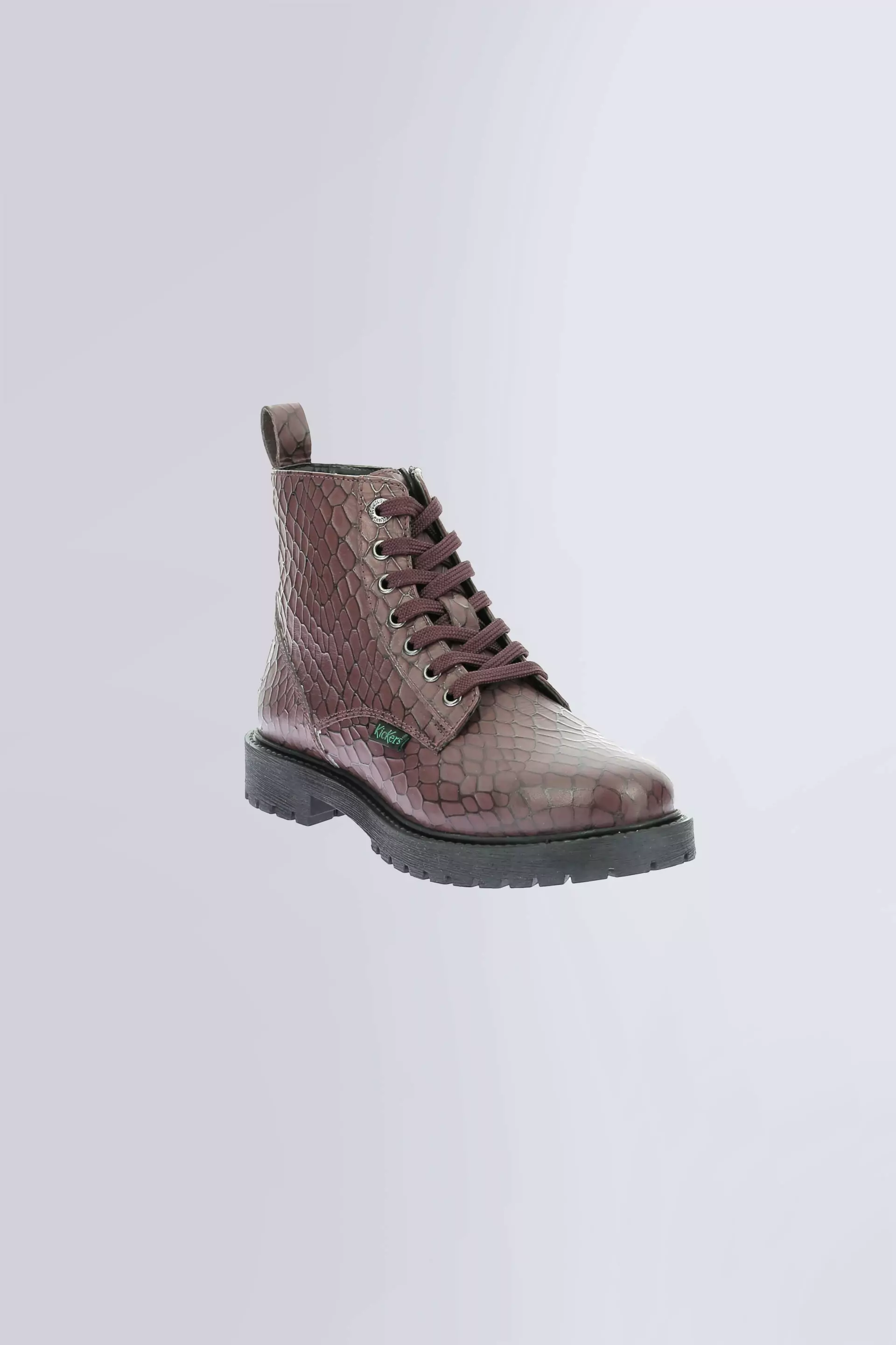 Kick Dea | Bordeaux Croco Damen-Stiefeletten | Kickers © Offizielle Webseite