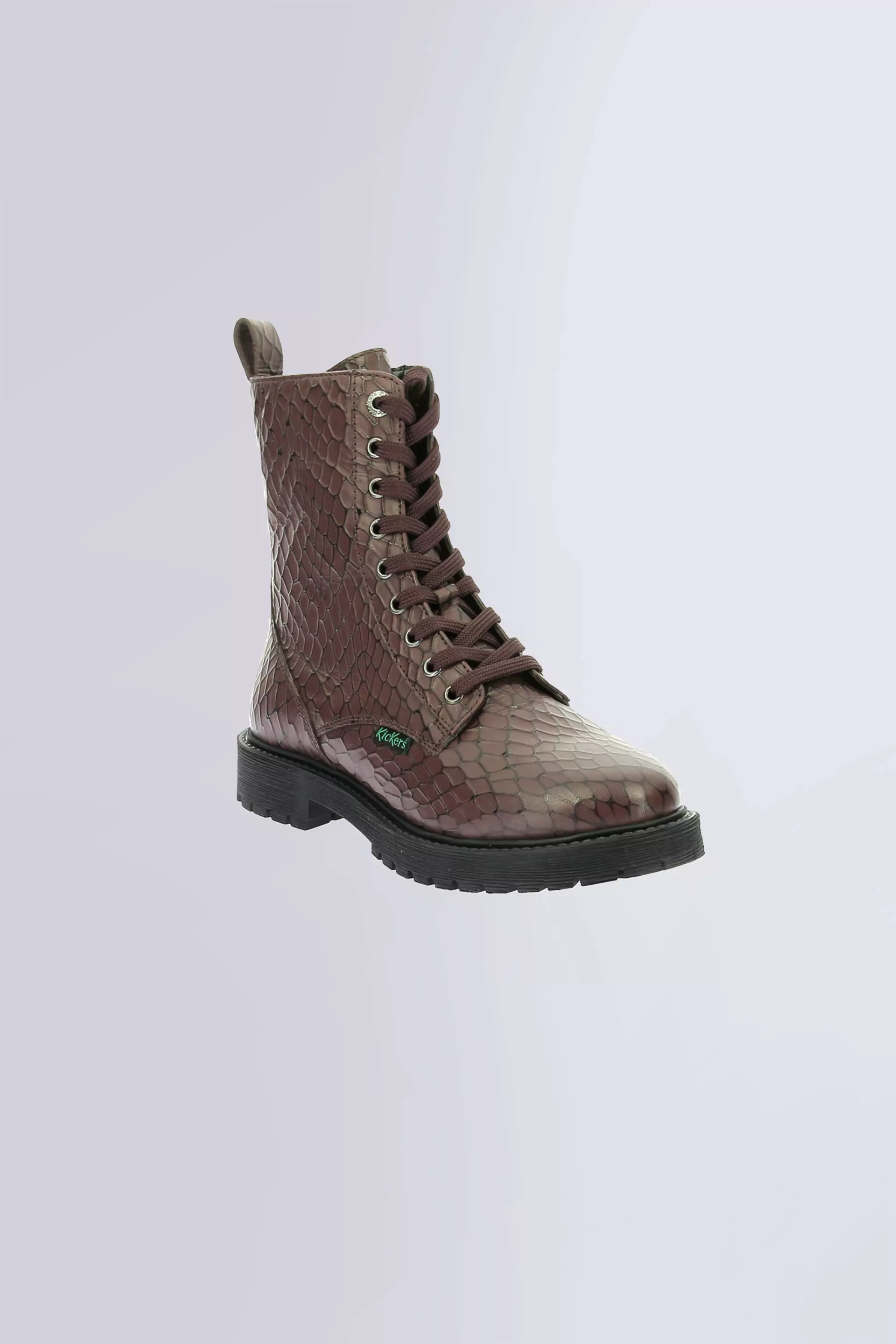 Kick Debi | Bordeaux Croco Damen-Stiefeletten | Kickers © Offizielle Webseite