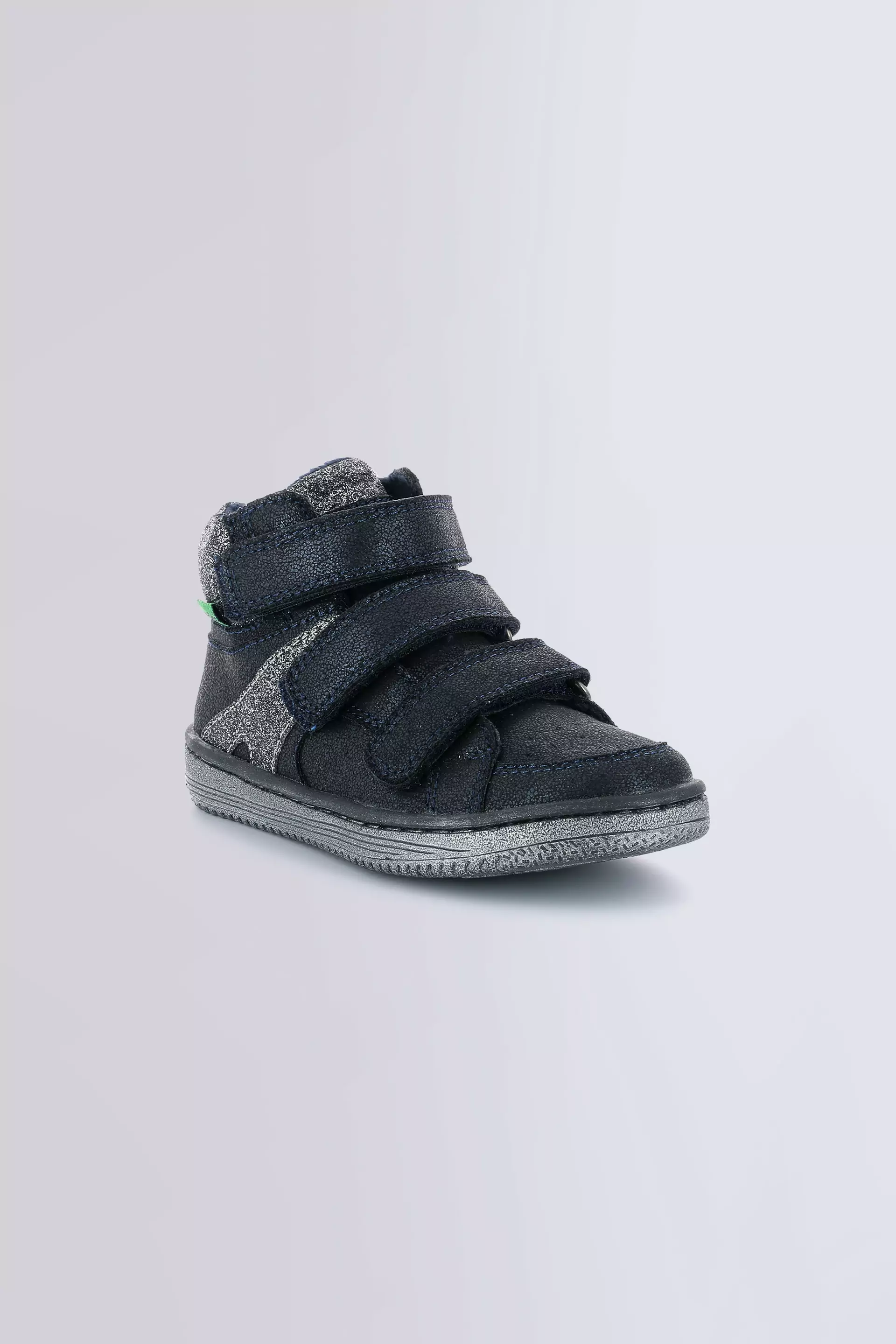 Lohan navy and silver - boys high sneakers - Kickers © Lohan navy and silver - boys high sneakers - Kickers ©