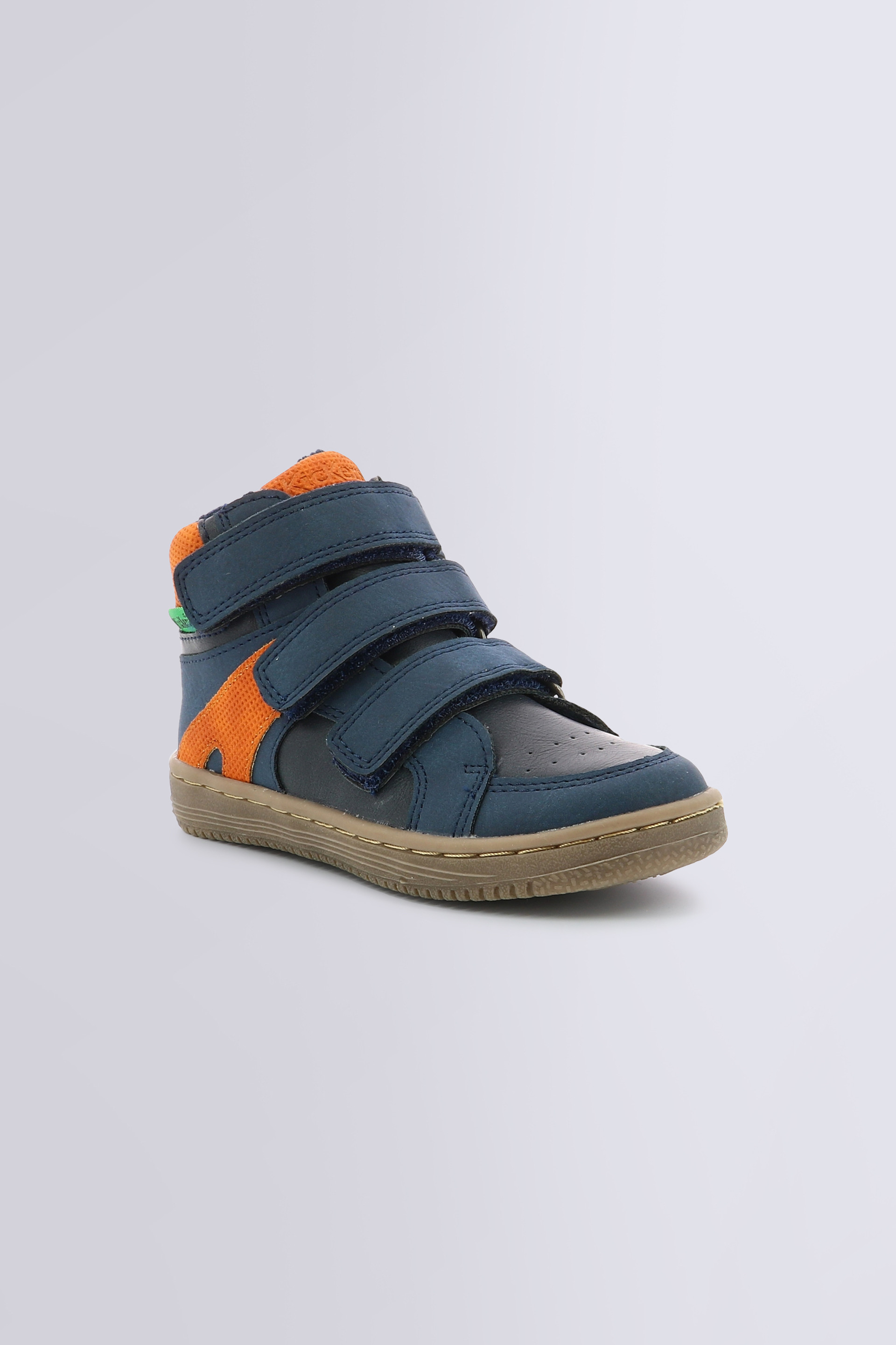 Lohan navy and orange - boys high sneakers - Kickers © Lohan navy and orange - boys high sneakers - Kickers ©