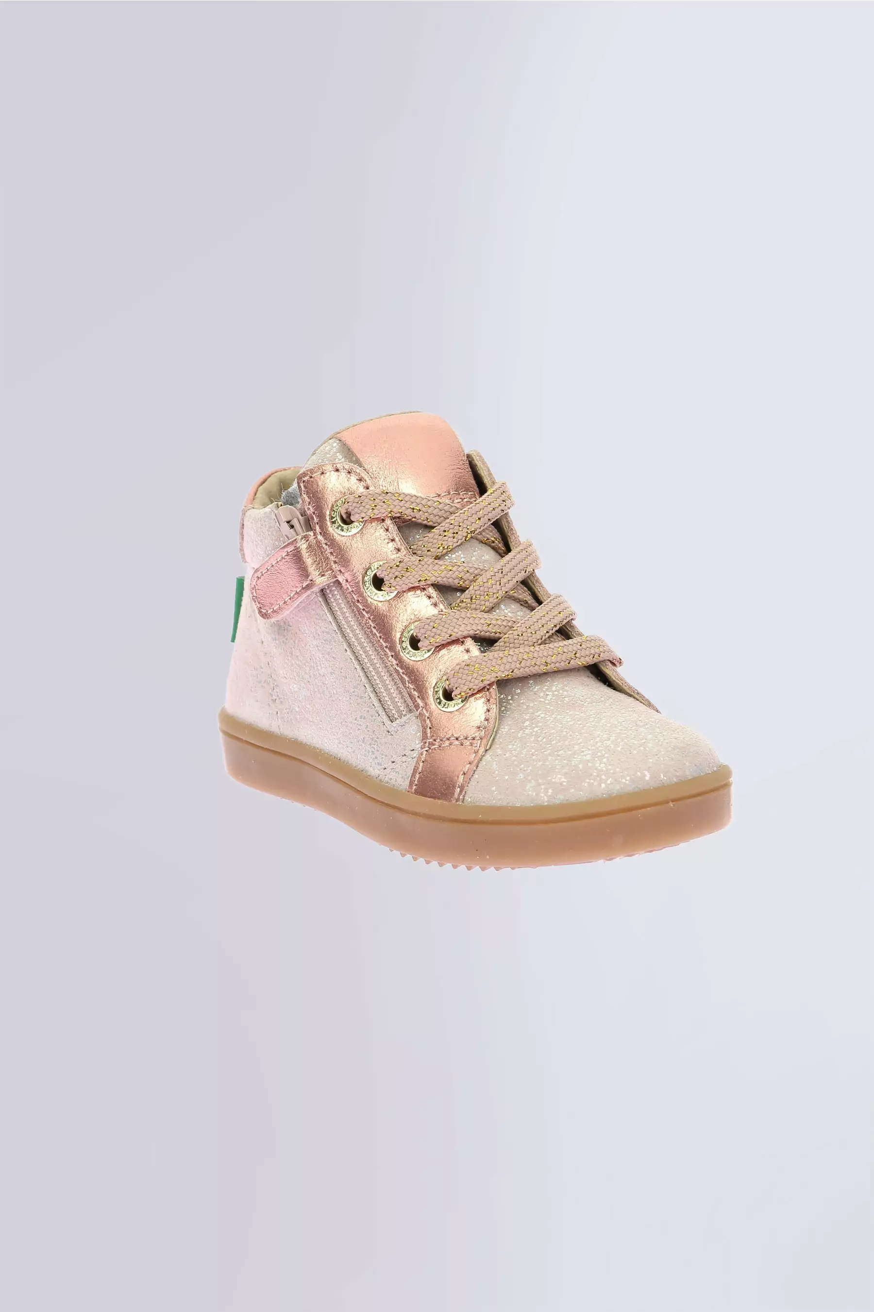 Kick Welly | Sneakers rosa glitter per bambine | Kickers © Sito Ufficiale