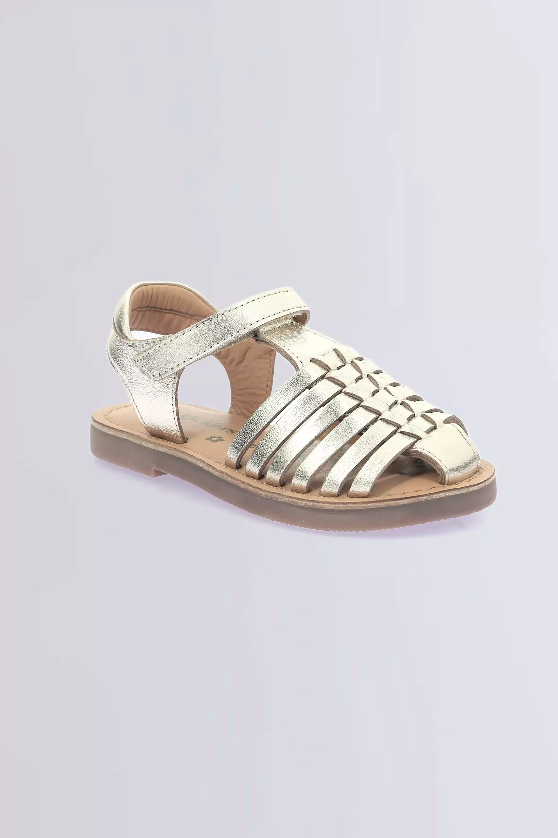 Kick Preklo light gold sandals for girl - Kickers © Official website