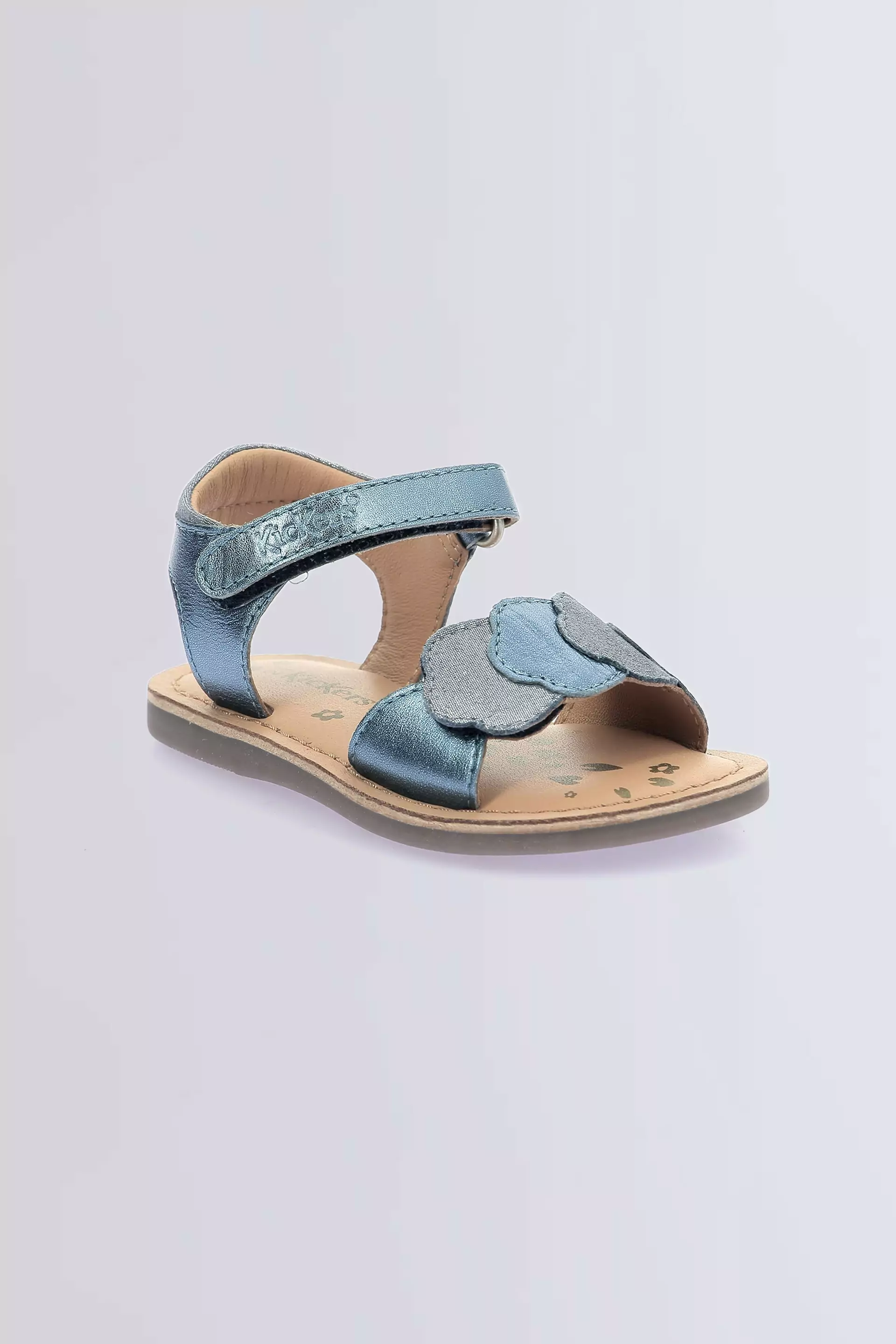 Dyastar | Iridescent Blue Sandals for Girls | Kickers © Official Site
