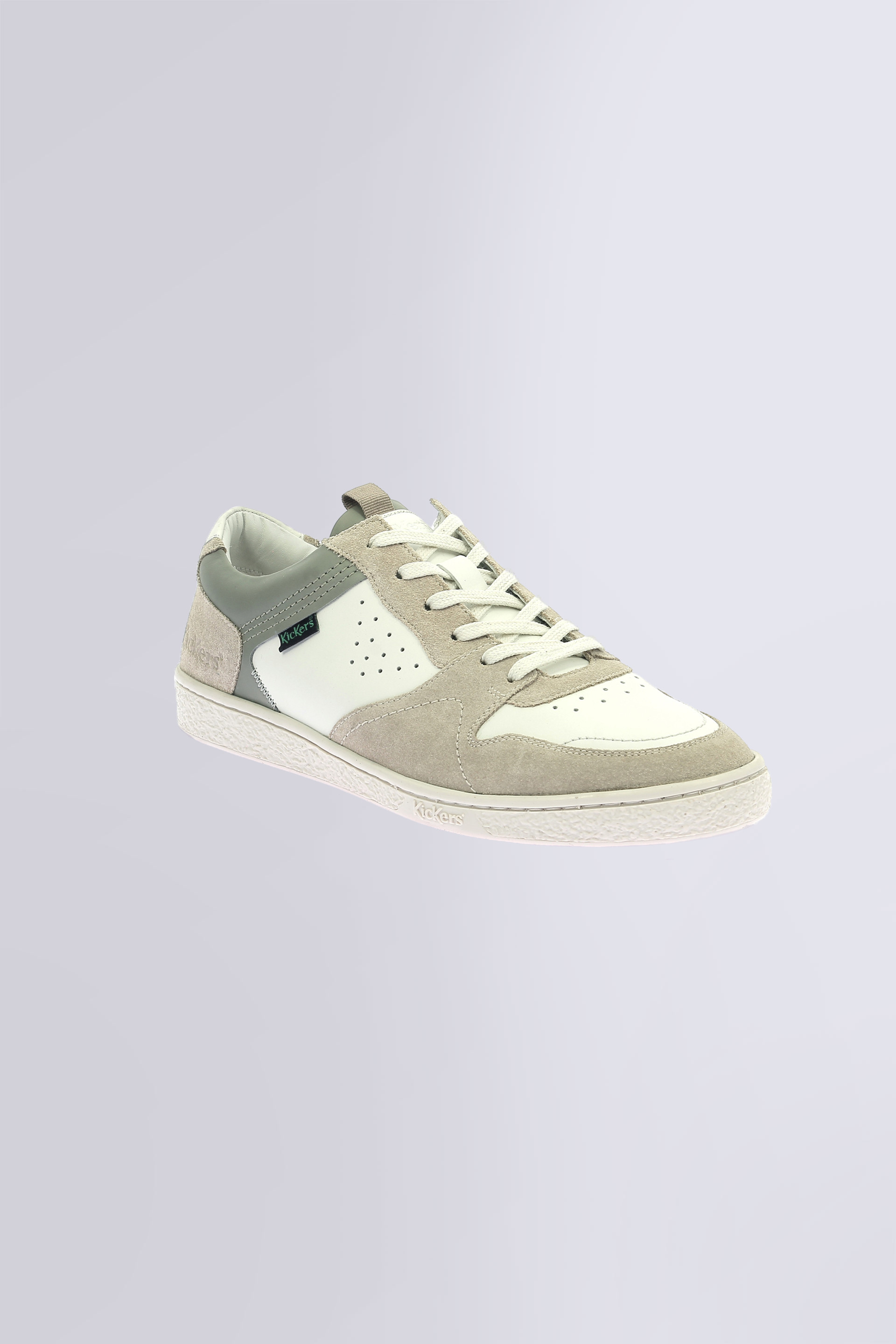 Kick Sackers beige, off-white and kaki sneakers for man - Kickers © Official website