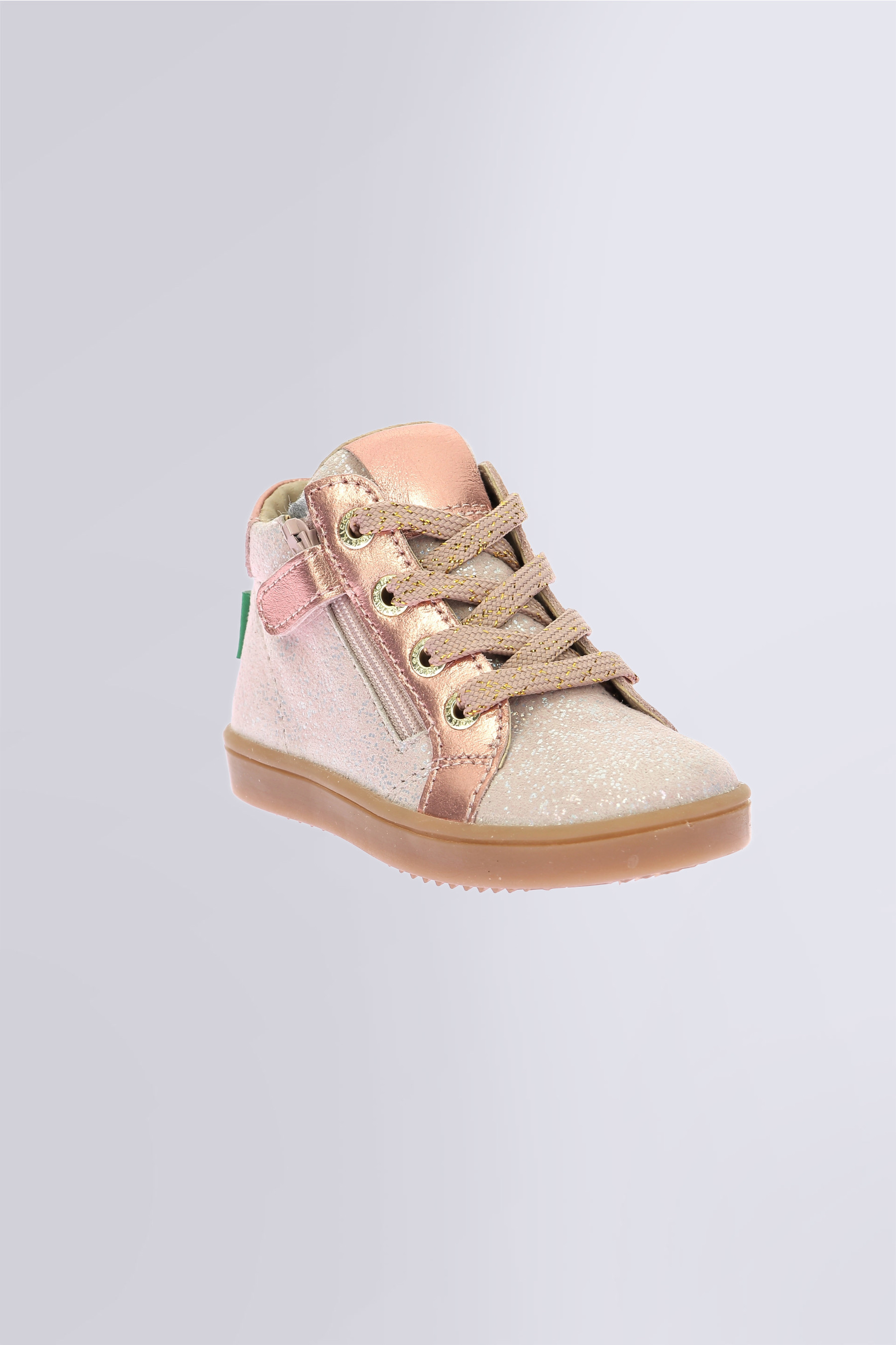 Kick Welly | Rosa Glitzer-Sneaker für Babys | Kickers © Offizielle Website