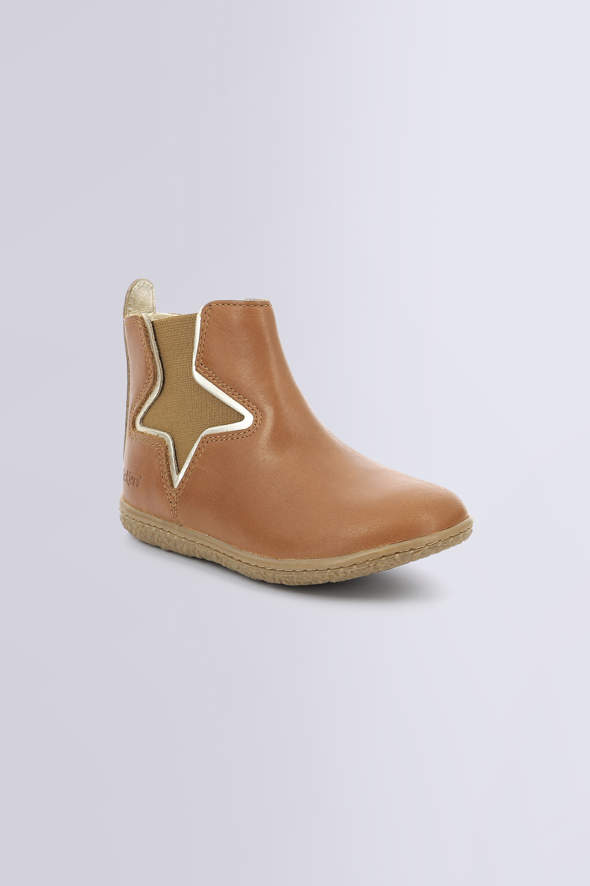 Vermillon | Chelsea Boots camel pour fille | Kickers © Site Officiel