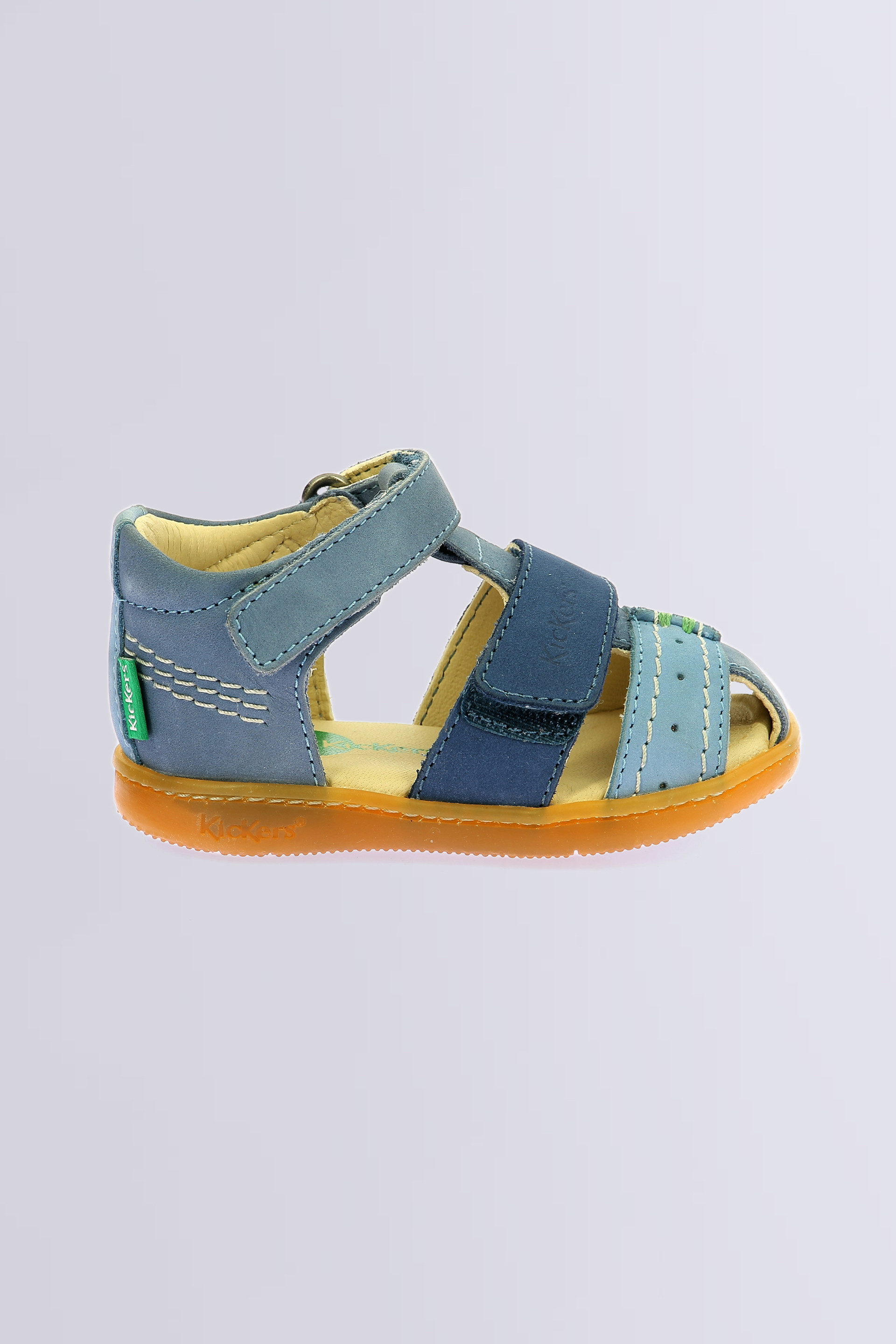 Kick Bazar tricolor blue sandals for boy - Kickers © Official website