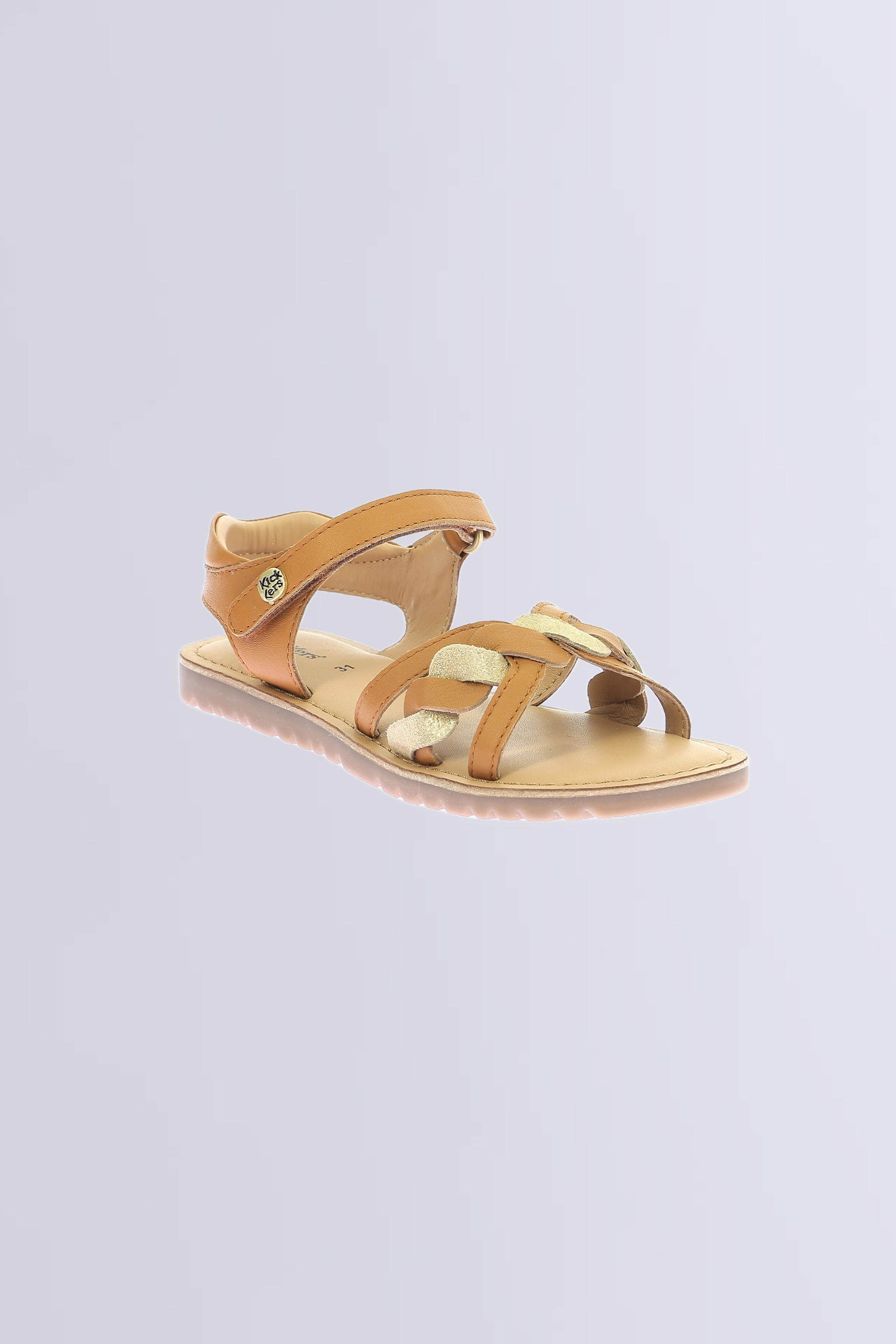 Betty - Sandalen in kamel und Gold für Mädchen - Kickers © Offizielle Website