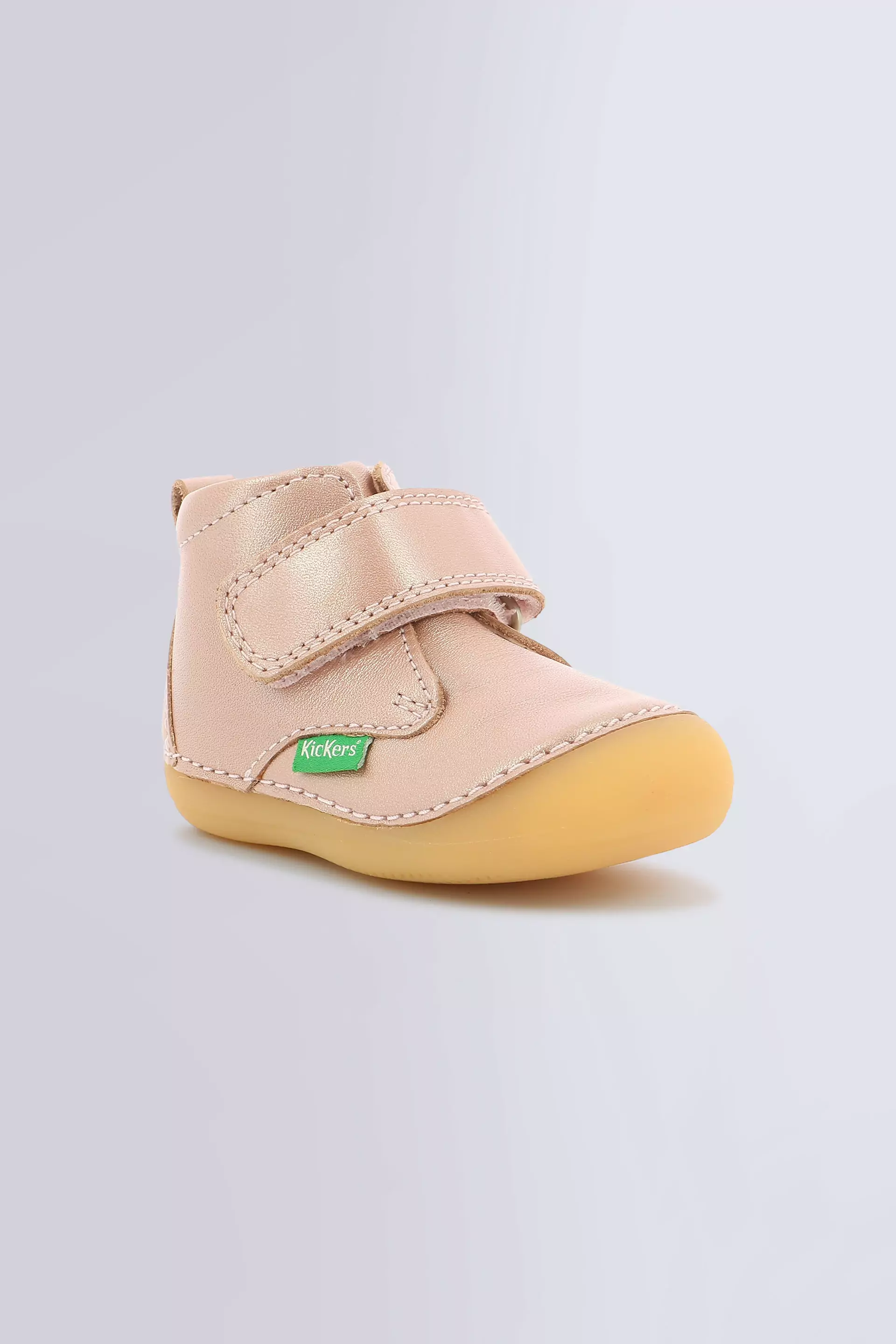 Sabio | Glänzende rosa Baby-Stiefeletten | Kickers © Offiziell