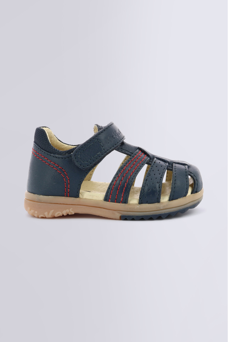 Platiback navy sandals for boy Kickers Official website