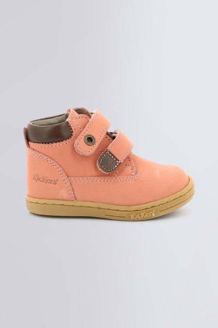 KICKERS Garçon Unisex Kinder Bonbon-2 Bottine, Beige Rose Jaune, 18 EU :  : Mode