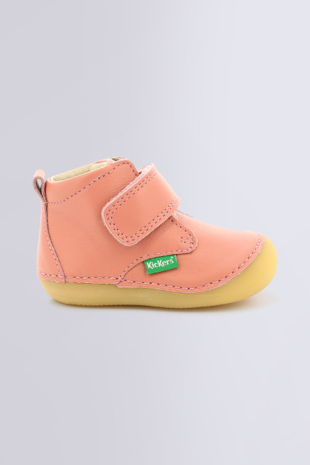 Sabio red ankle boots for baby - Kickers © Official website