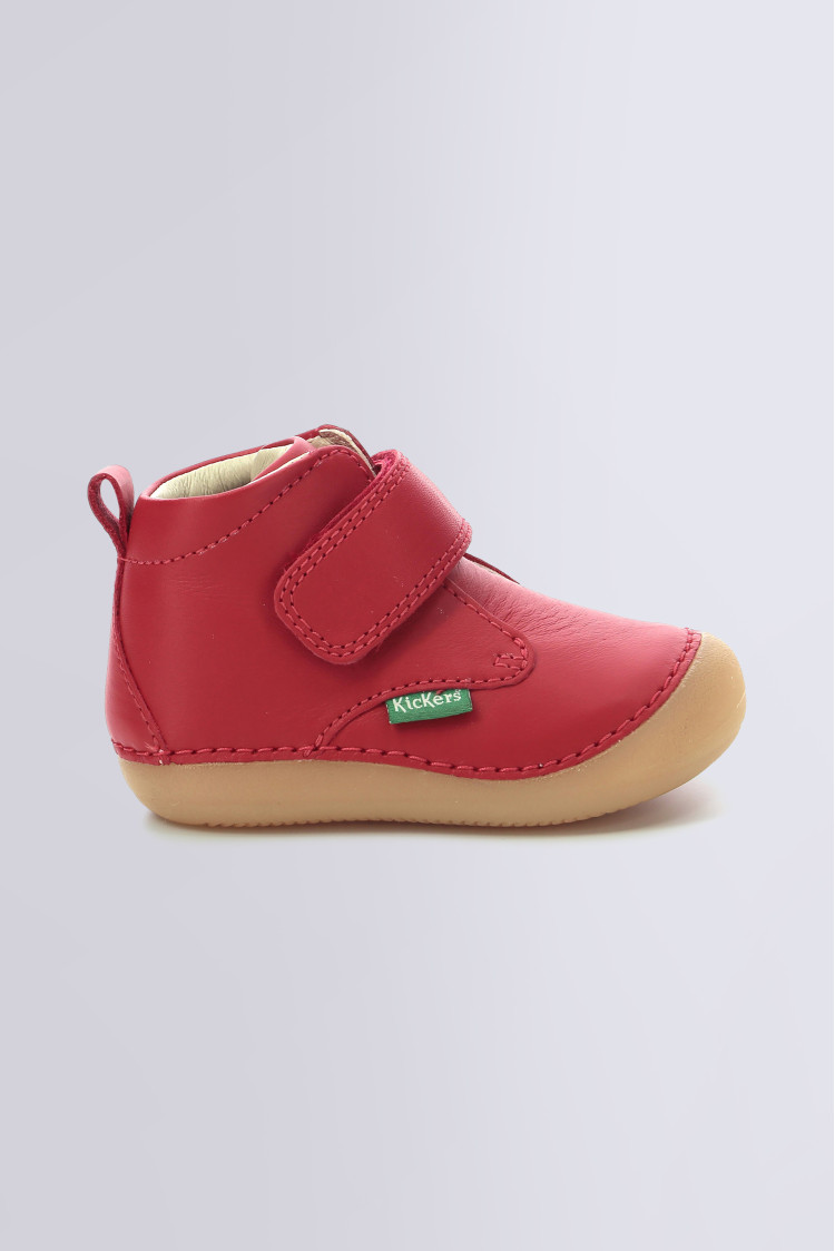 Sabio red ankle boots for baby - Kickers © Official website