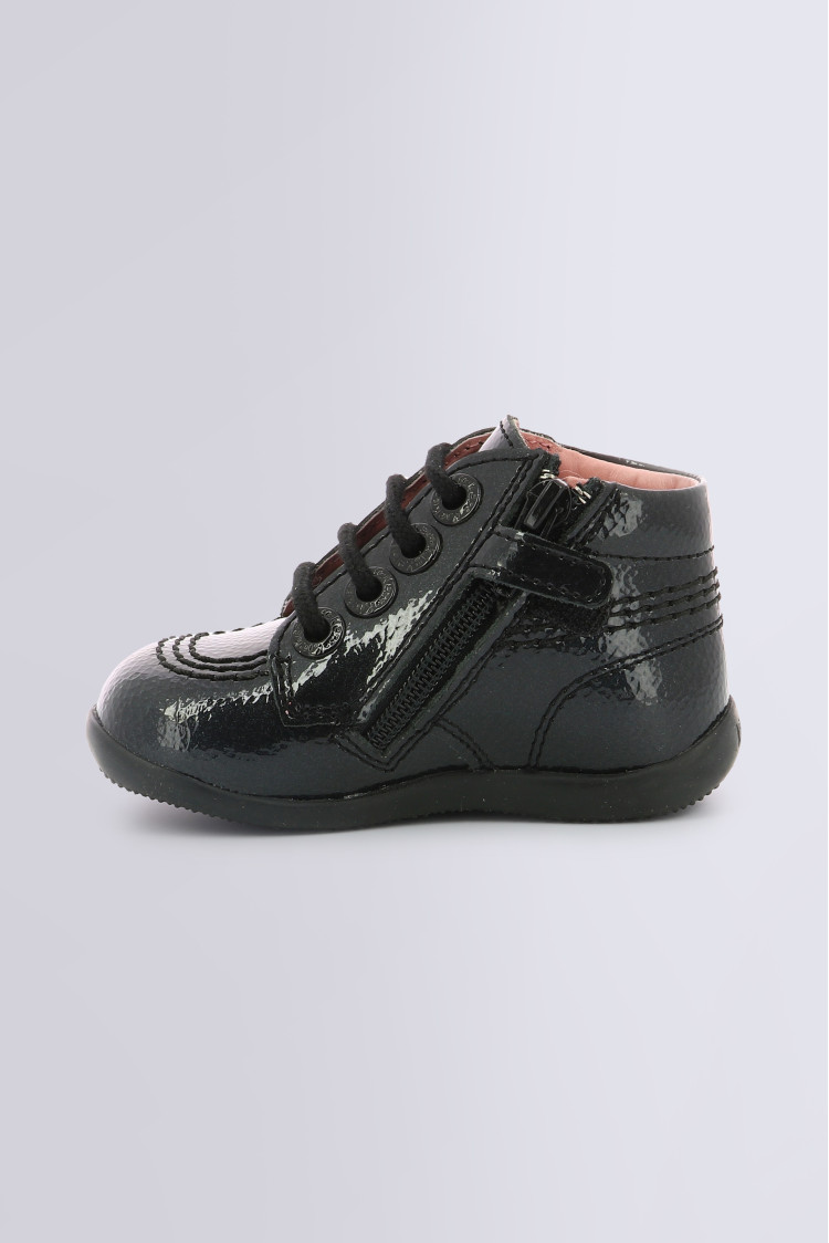 Kickers noir vernis bebe 2025