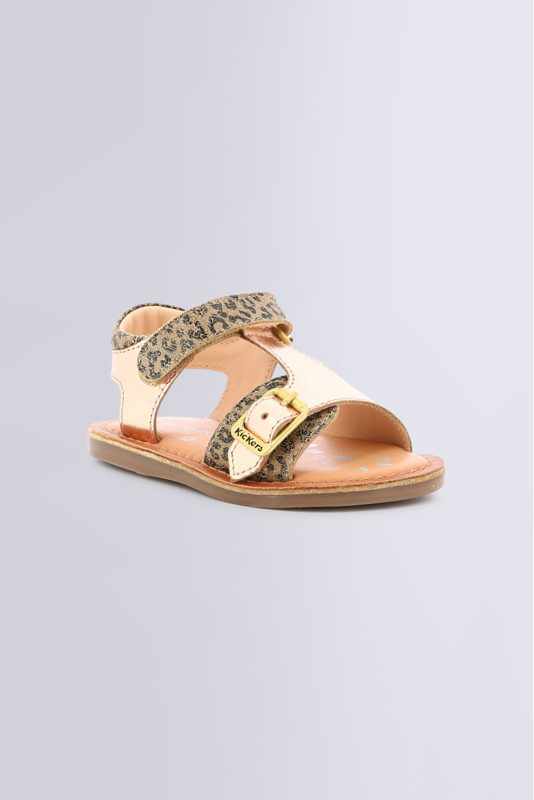 Sandale Bebe Fille DIAZZ beige en cuir