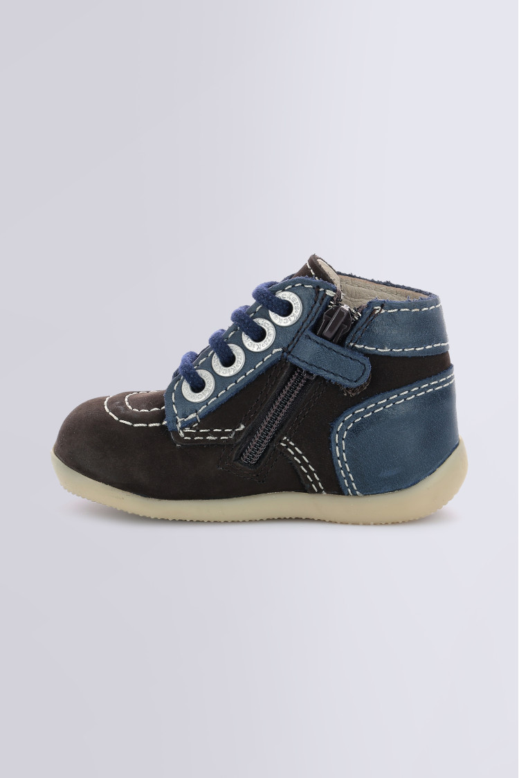 Kickers BONZIP UNISEX - Chaussures premiers pas - marine bleu/bleu