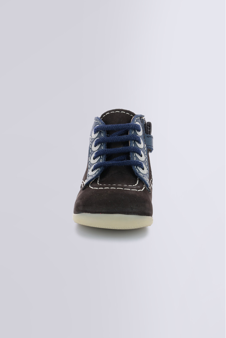 Bonzip marron fonc et marine bottillons gar on Kickers
