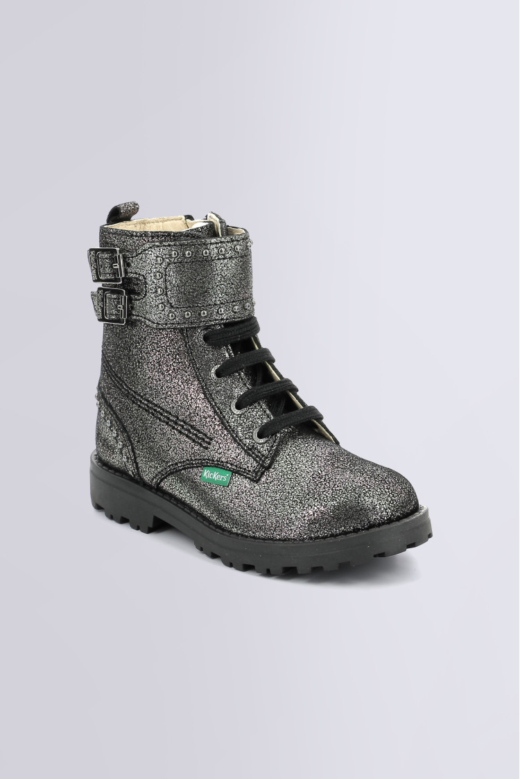 Bottines fille - KICKERS - Gris argent