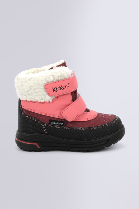 Kickers Fille Bonzip Bottes bottines, Rose Rose Clair Perm 131, 18 EU