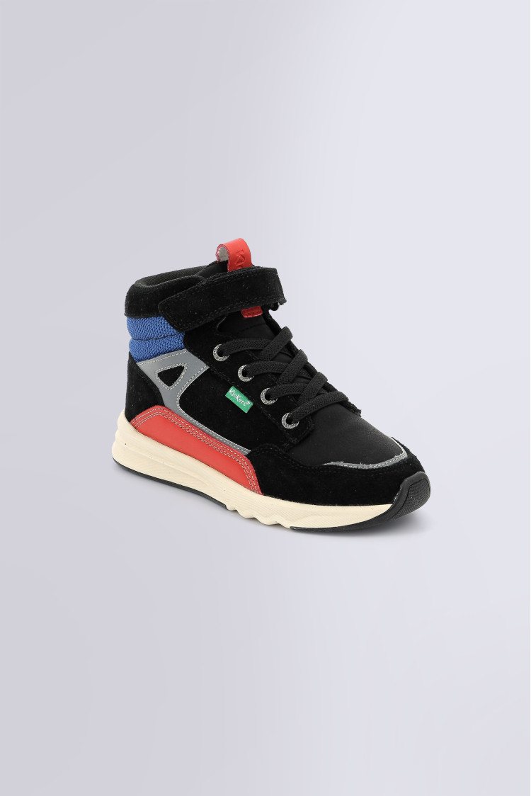 Kickers KICKALIEN Rouge / Bleu / Noir - Chaussure pas cher avec