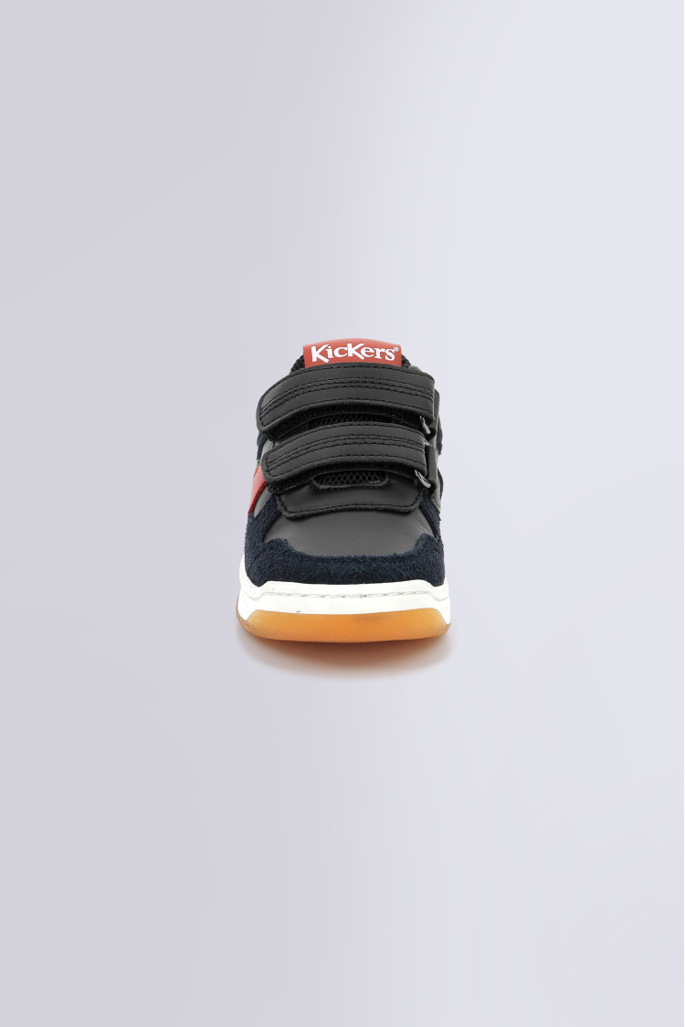 Kalido navy black and orange sneakers for boy Kickers