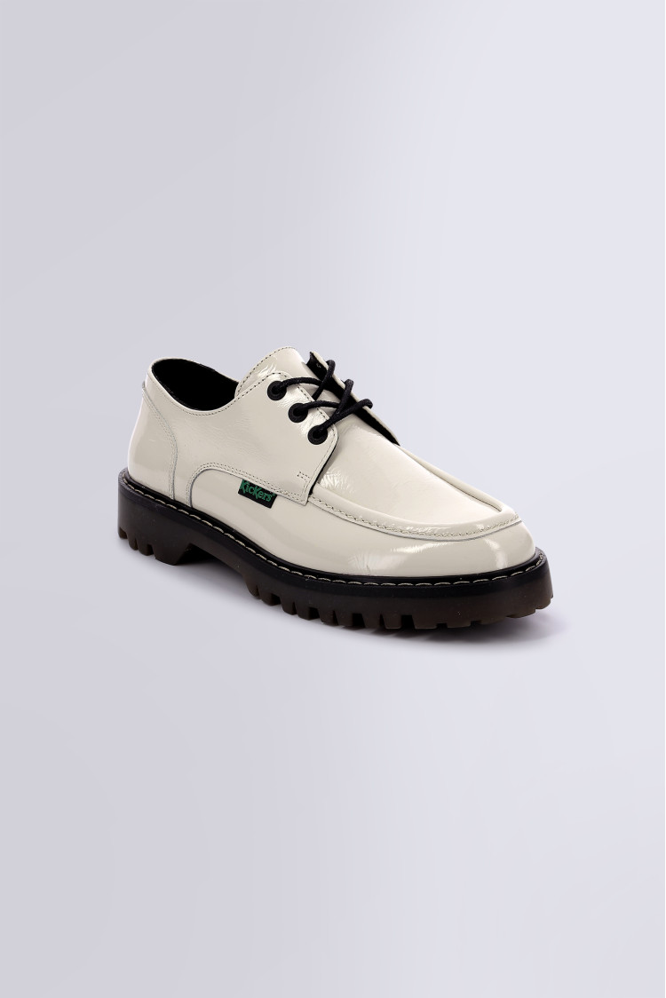 KICK DECKLOW BLANC CASSE VERNIS KICK DECKLOW BLANC CASSE VERNIS