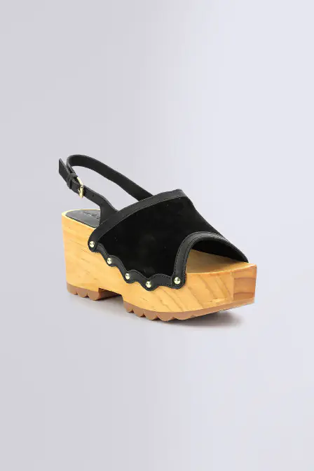 KICK WEDGE WOOD NOIR KICK WEDGE WOOD NOIR