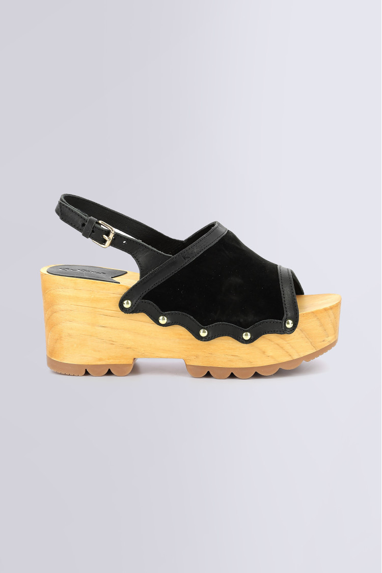 KICK WEDGE WOOD NOIR KICK WEDGE WOOD NOIR